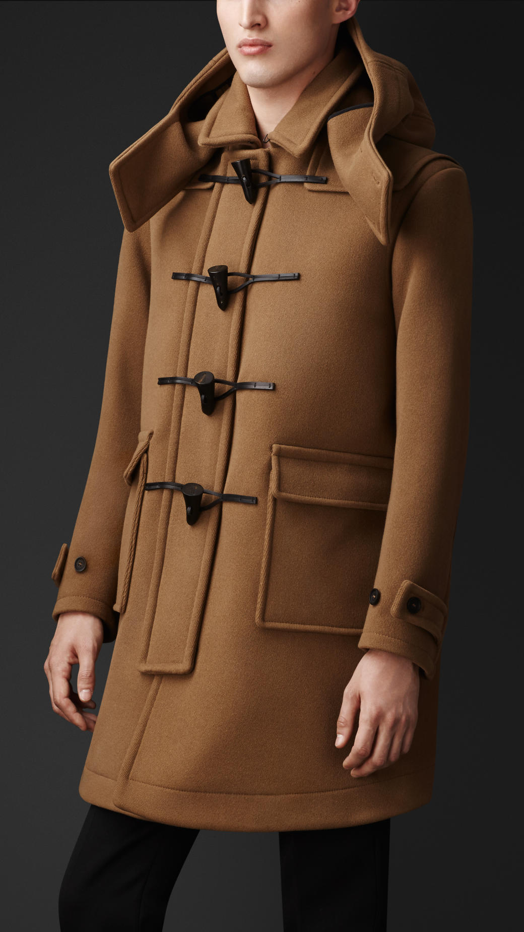 Lyst - Burberry Wool Cavalry Twill Duffle Coat in Brown for Men