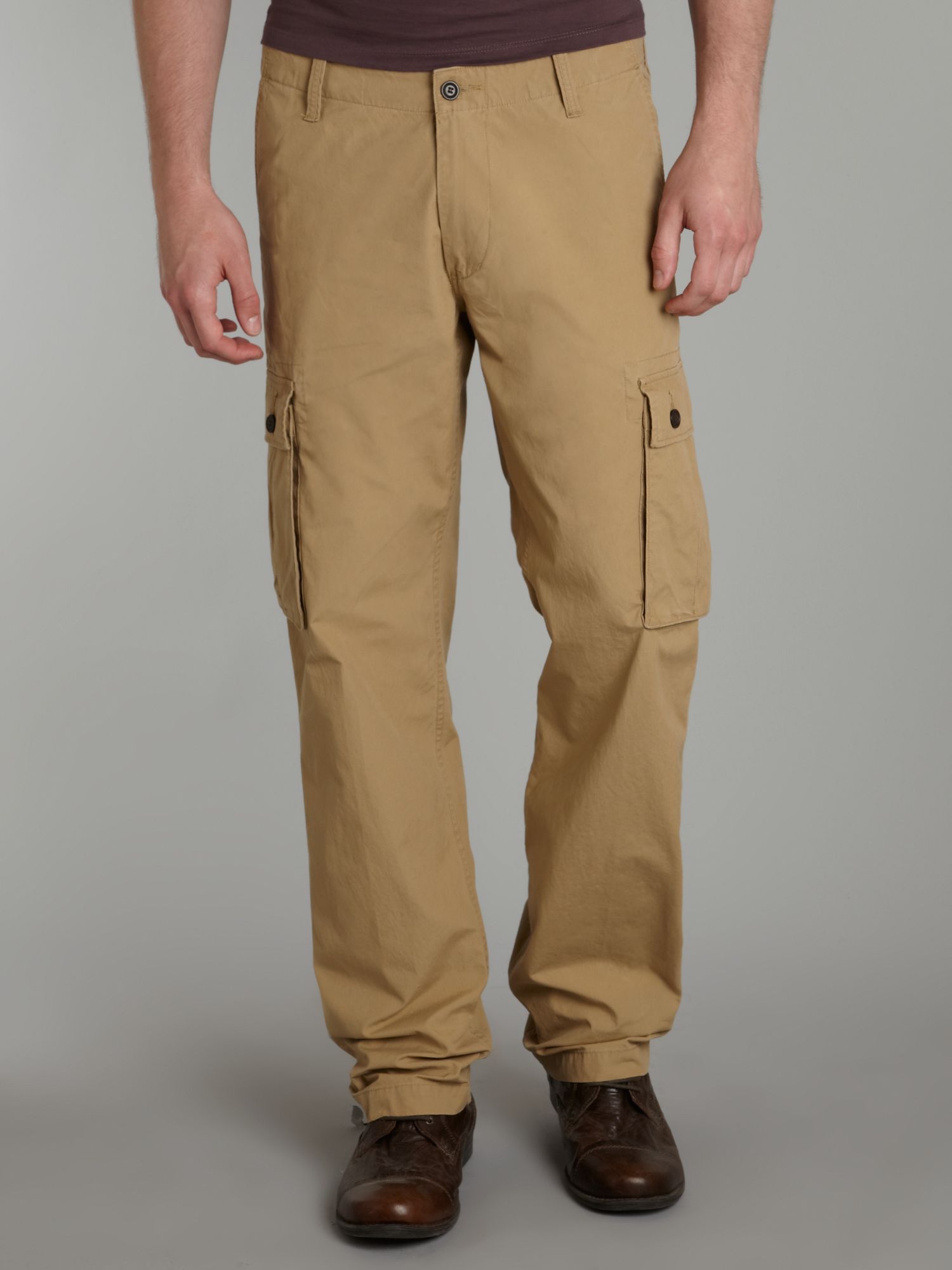 Dockers Relaxed Cargo Trousers in Brown for Men (Gold) | Lyst