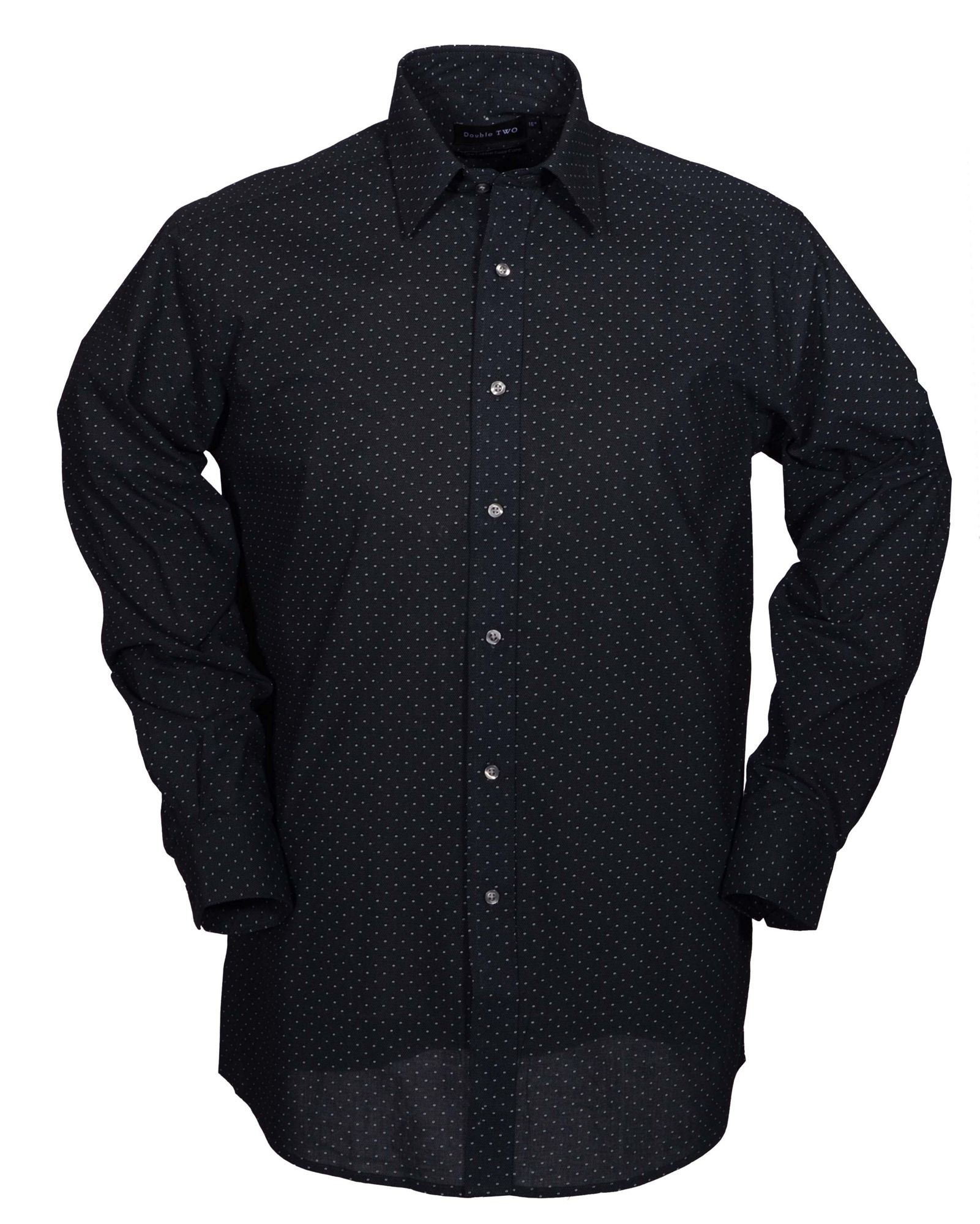 Double Two 100 Cotton Formal Shirt in Black for Men | Lyst