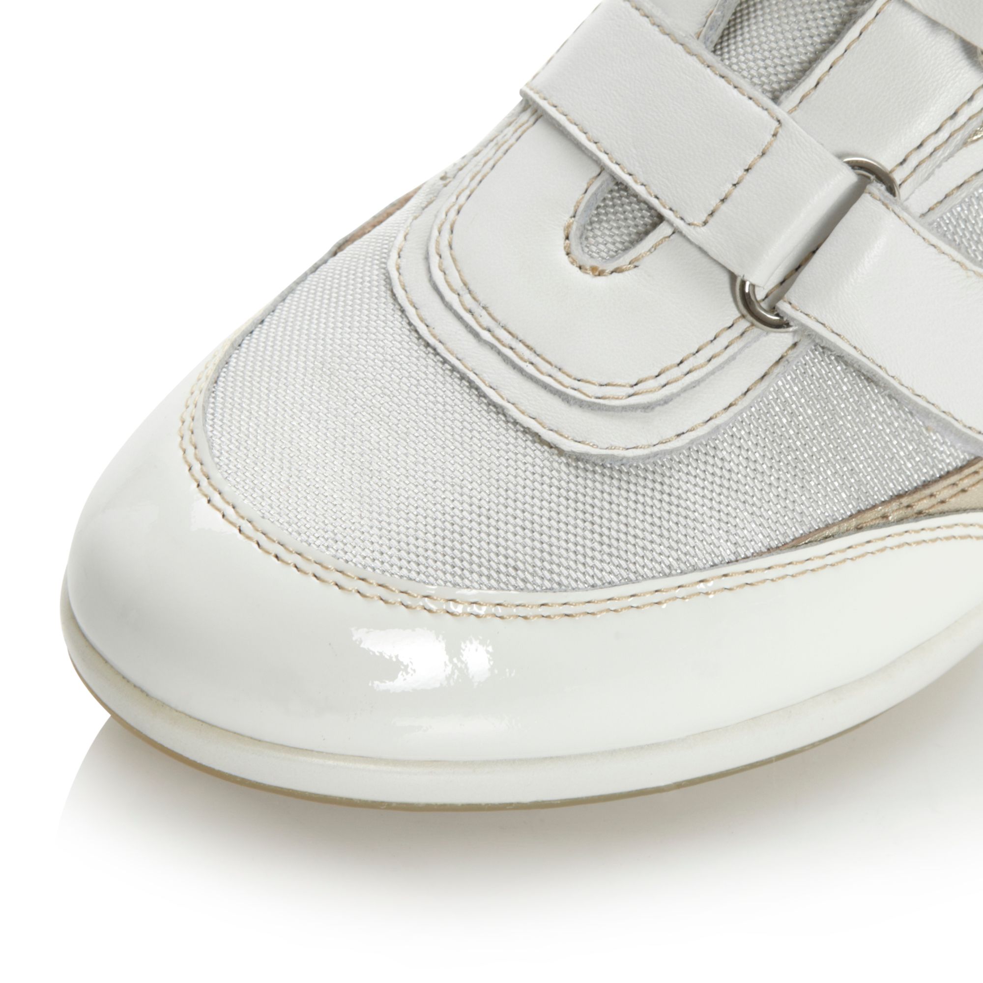 white trainers with wedge