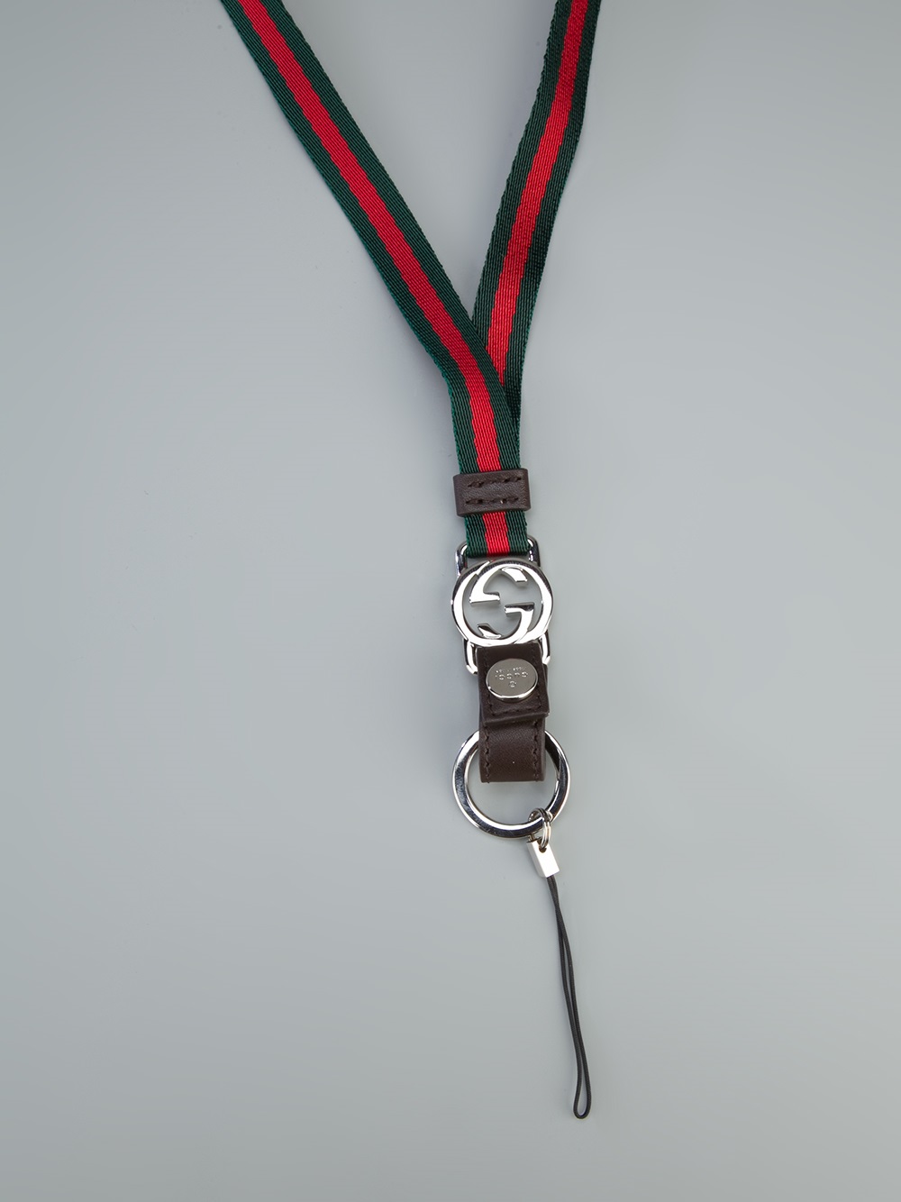 Lyst - Gucci Long Branded Keychain in Red for Men