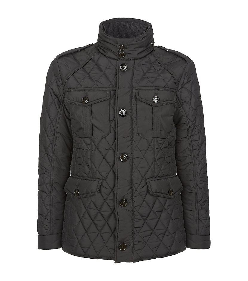 Hackett Holborn Quilted Jacket in Gray for Men | Lyst