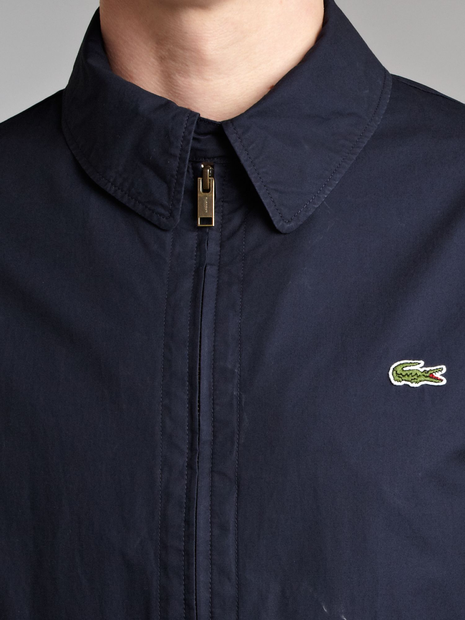 Lacoste Light Weight Harrington Jacket in Black for Men | Lyst