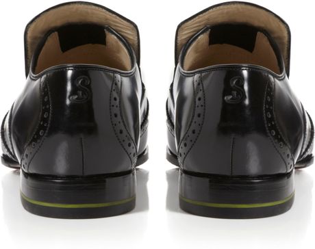 Oliver Sweeney Bacton Brogue Slip On Formal Shoes in Black for Men | Lyst