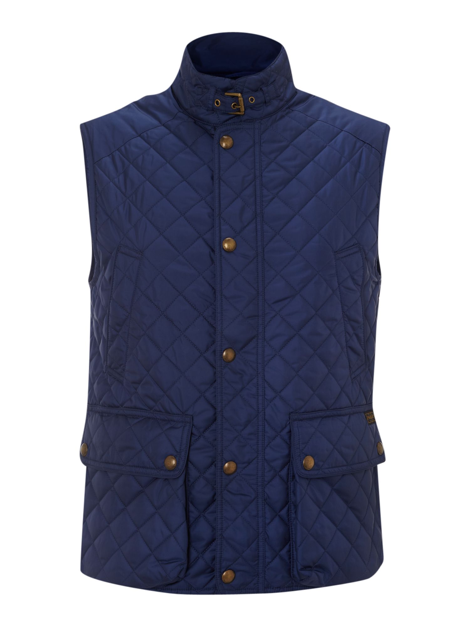 Polo Ralph Lauren Quilted Gilet in Blue for Men - Lyst