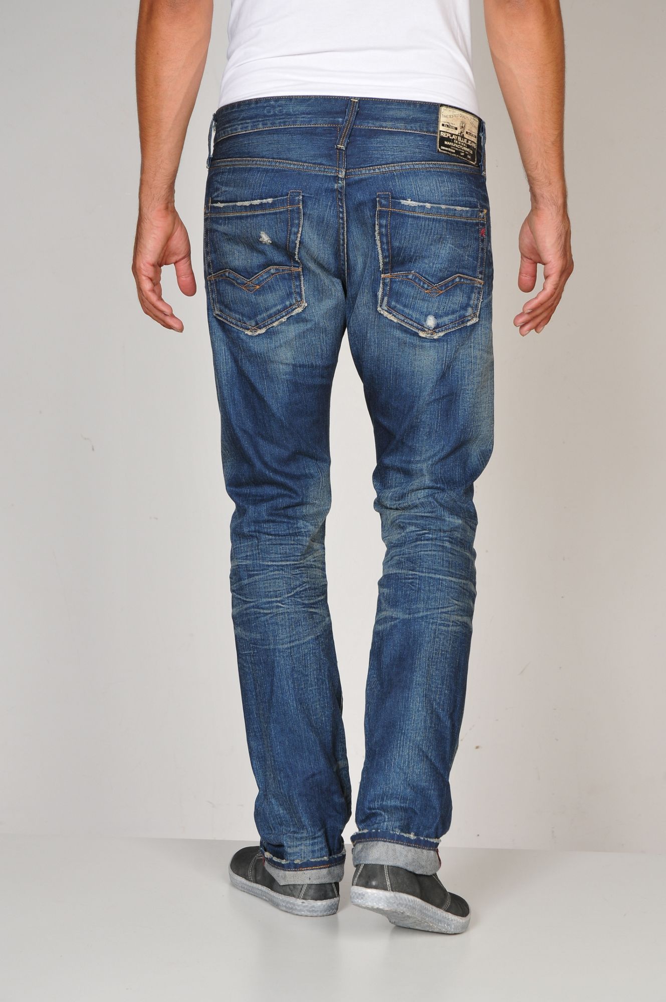 Replay Waitom 512 120 Regular Slim Fit Jeans in Blue for Men Lyst