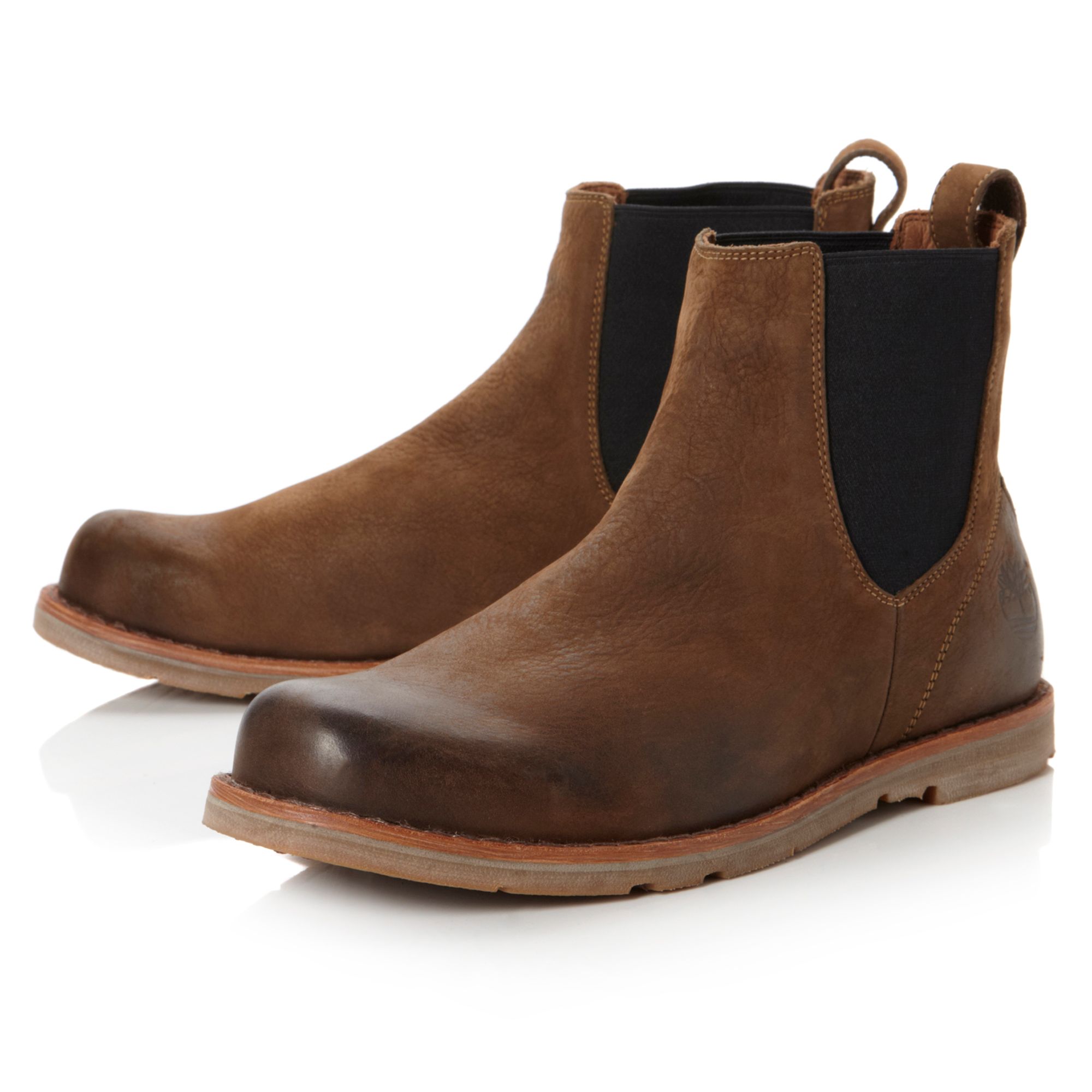 Timberland Rugged Chelsea Boots in Brown for Men | Lyst