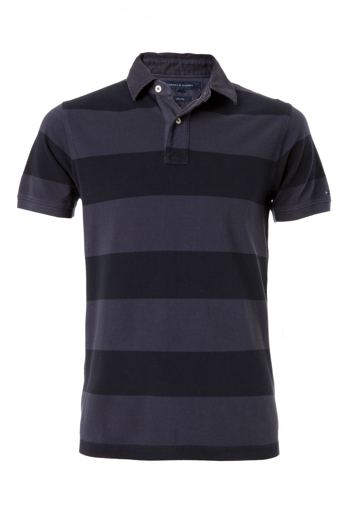 Tommy hilfiger Block Stripe Polo in Blue for Men | Lyst