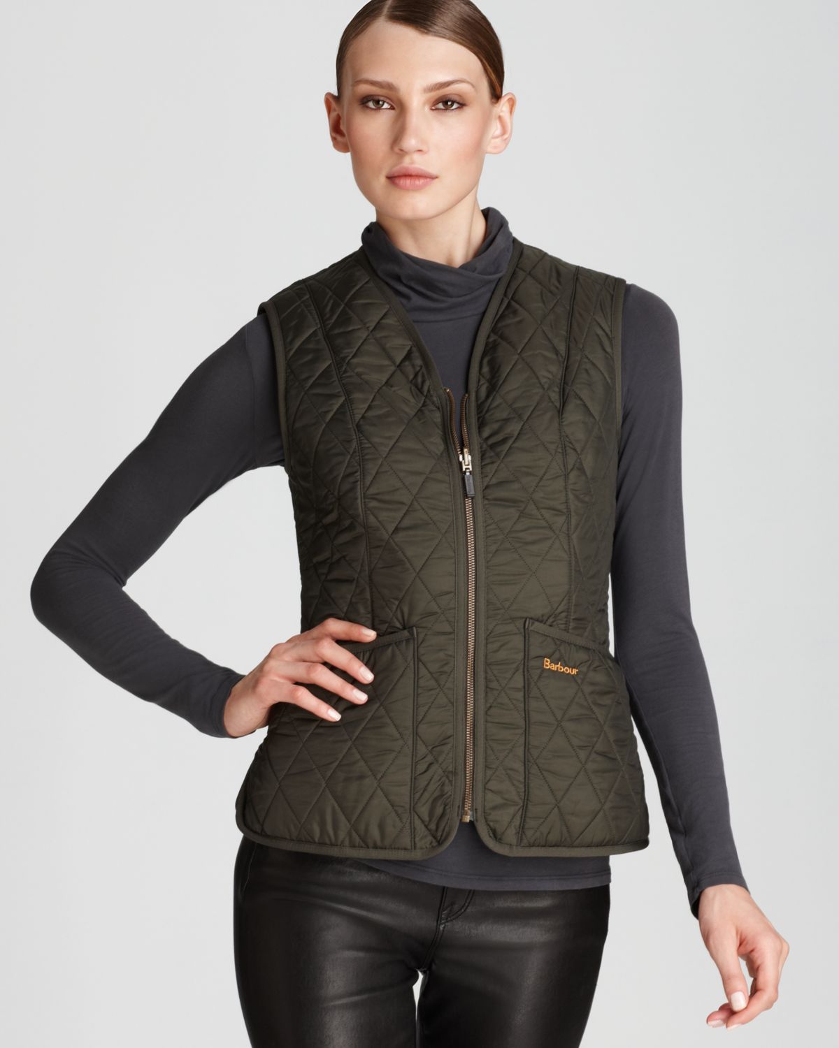 Barbour Betty Vest in Blue (olive) | Lyst