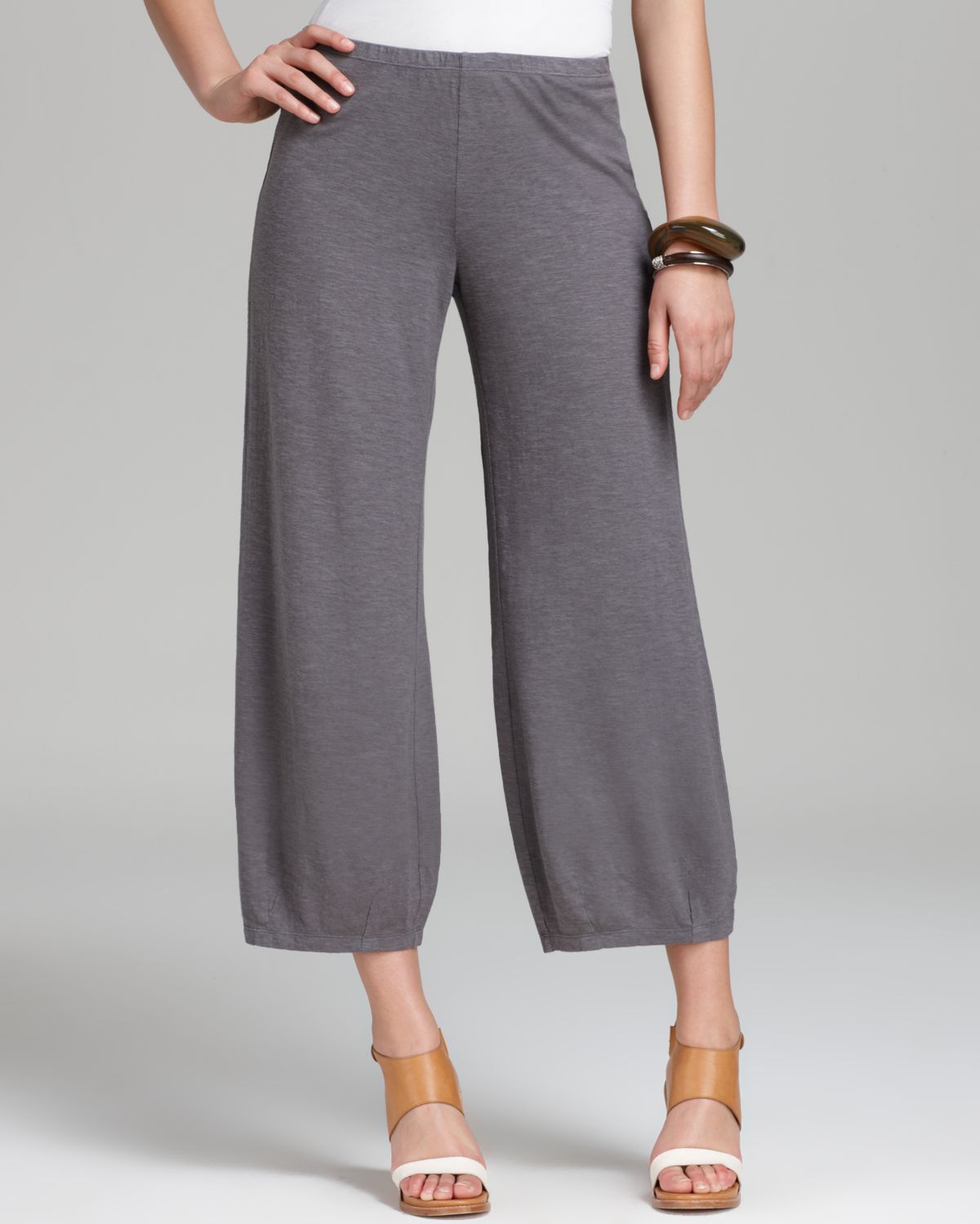 Lyst - Eileen Fisher Ankle Lantern Pants in Gray