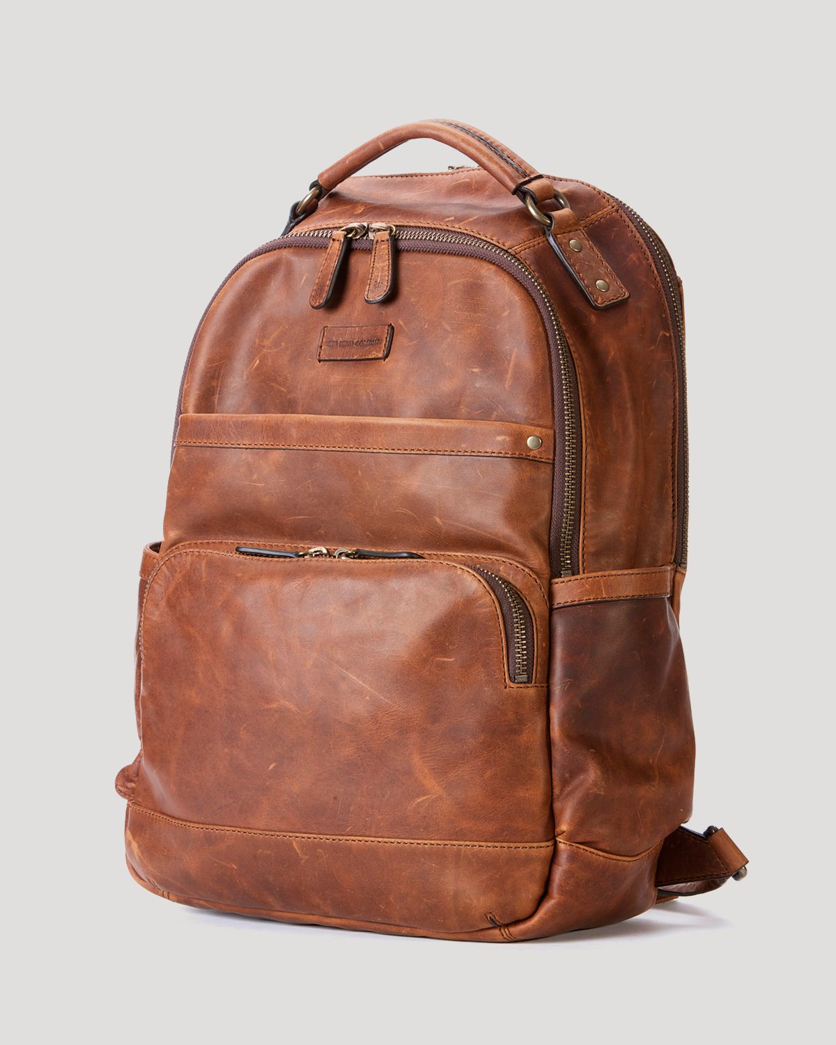 Frye Logan Leather Backpack in Brown for Men (cognac) Lyst