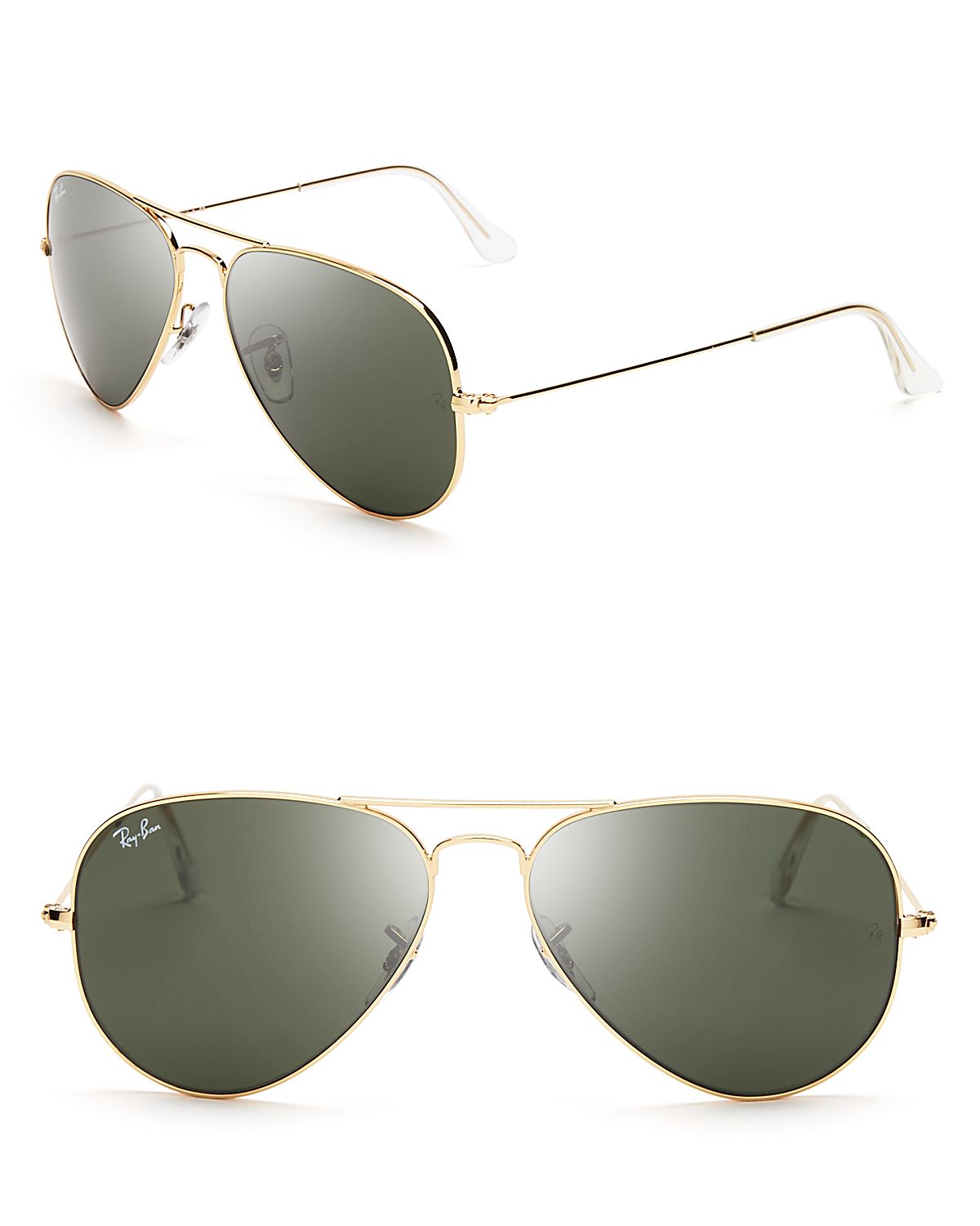 Ray-ban Aviator Sunglasses in Gold | Lyst