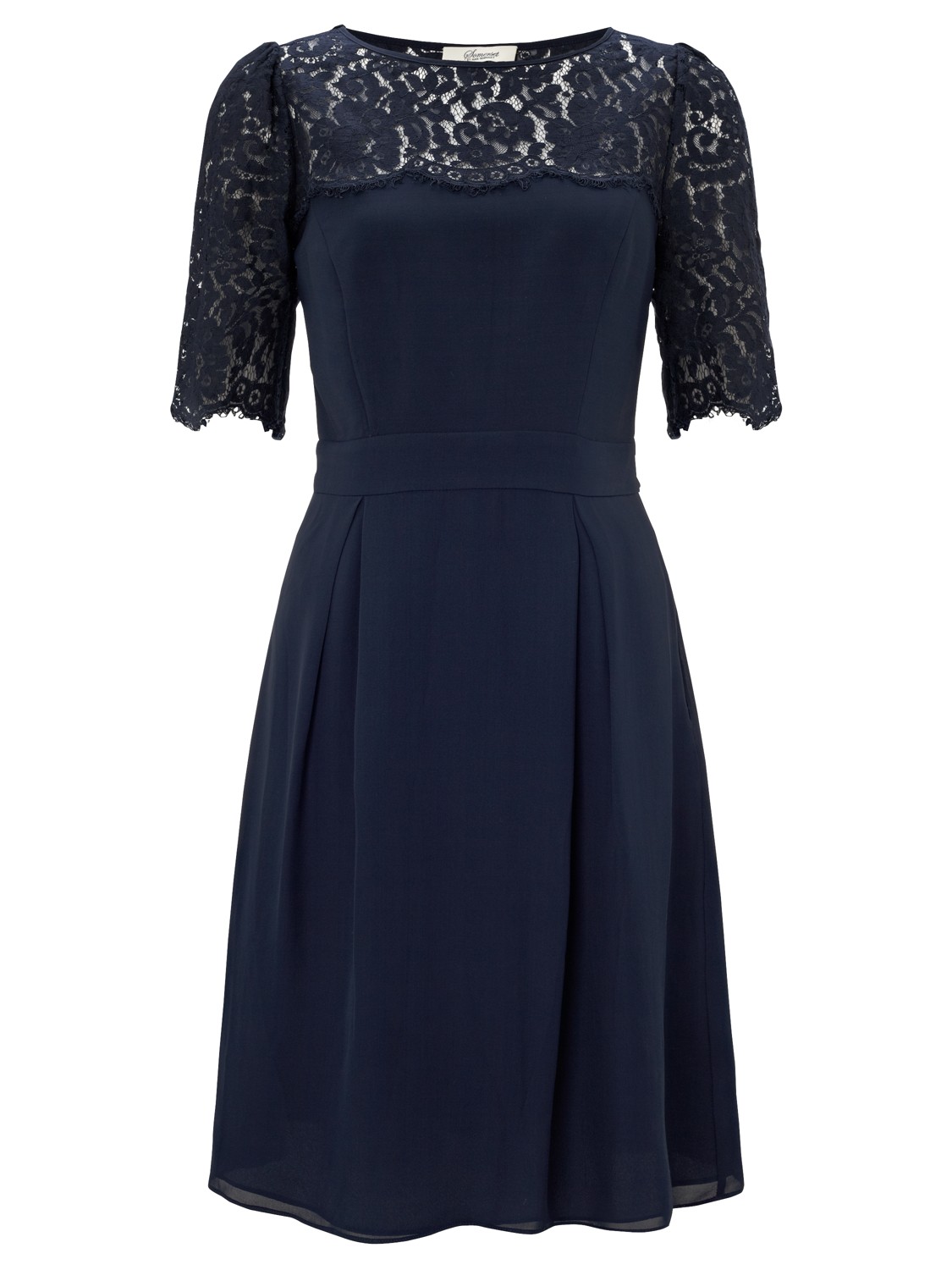 Somerset By Alice Temperley Lace Bodice Dress in Blue (Midnight) | Lyst