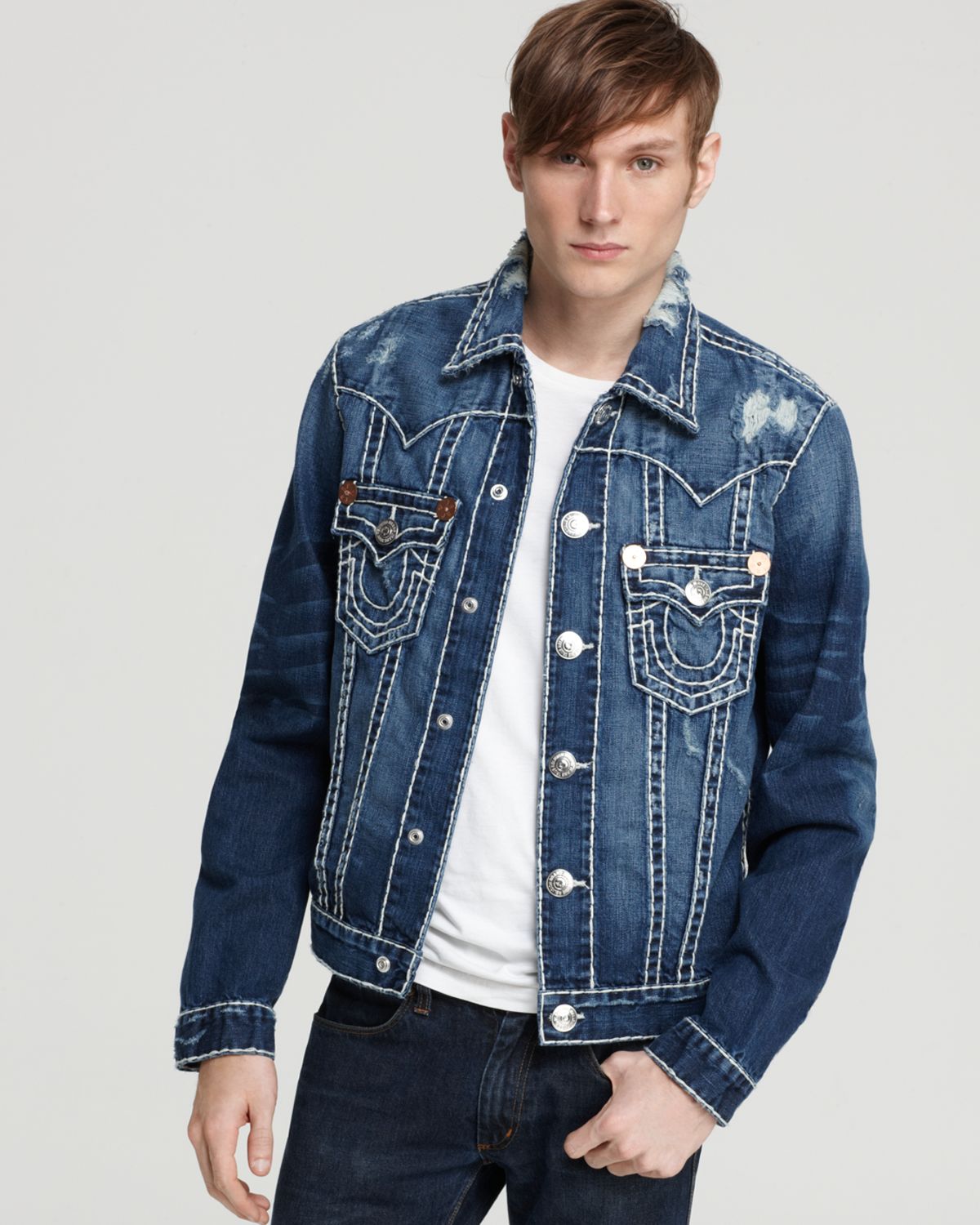 Lyst - True Religion Jimmy Denim Jacket in Blue for Men