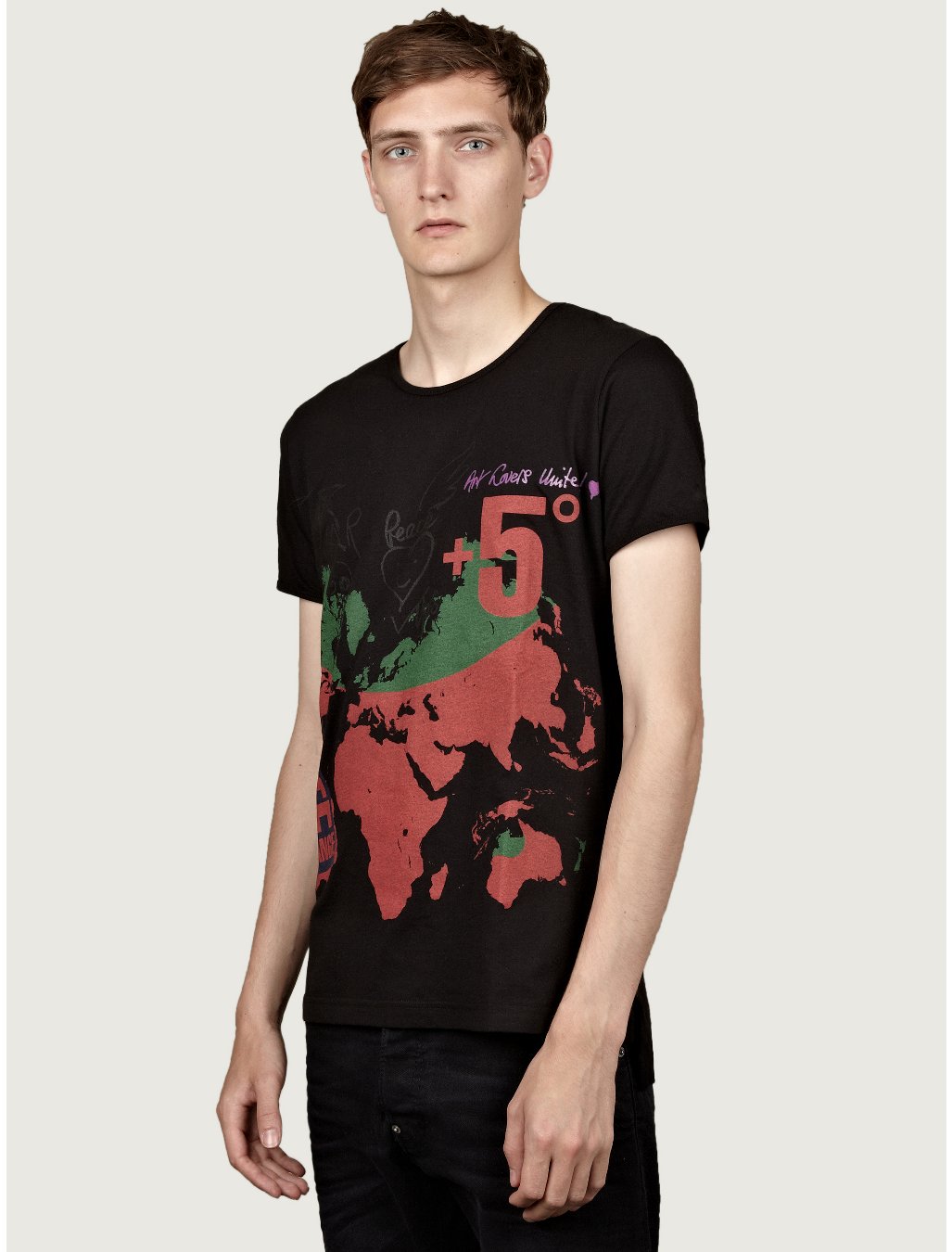 long neck shirt with suit
