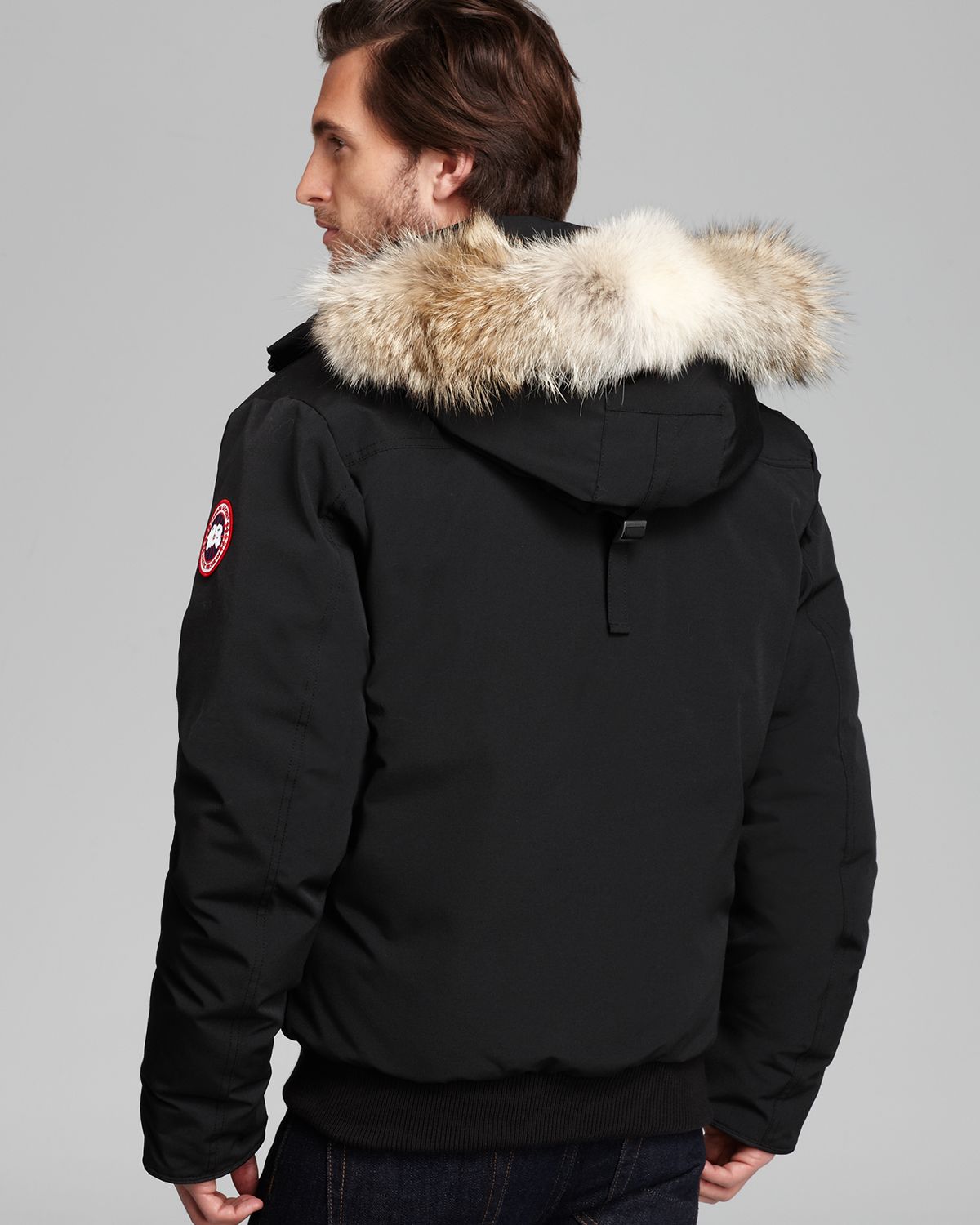 canada goose jacket mens fur hood