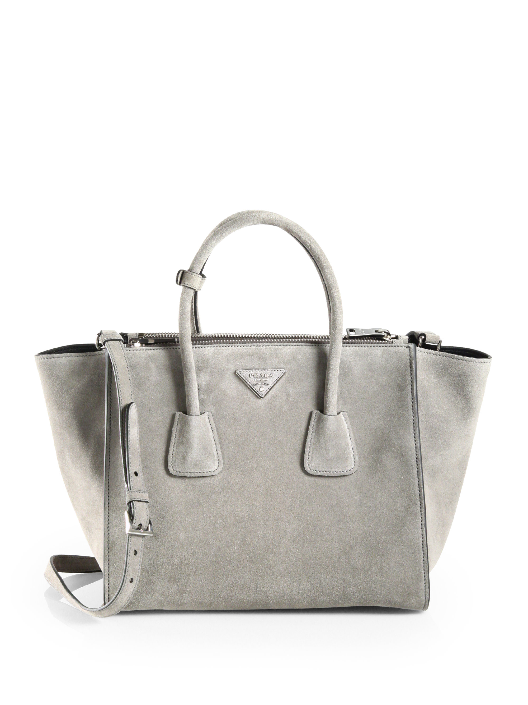 Good Prada Grey Tote 1f151 9dc0c