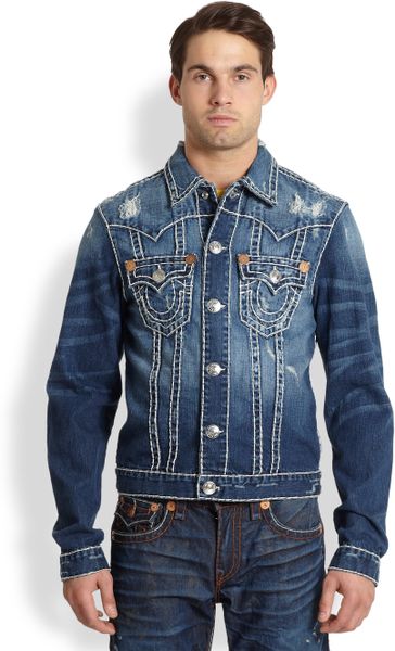 True Religion Jimmy Super T Denim Jacket in Blue for Men (DUSTBOWL) | Lyst