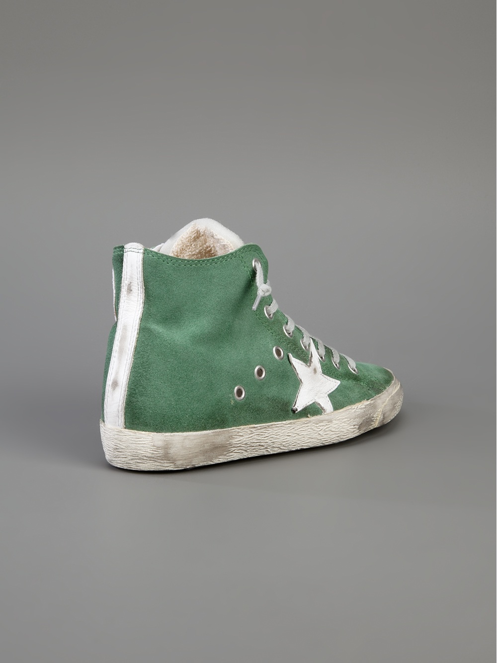 golden goose neon green