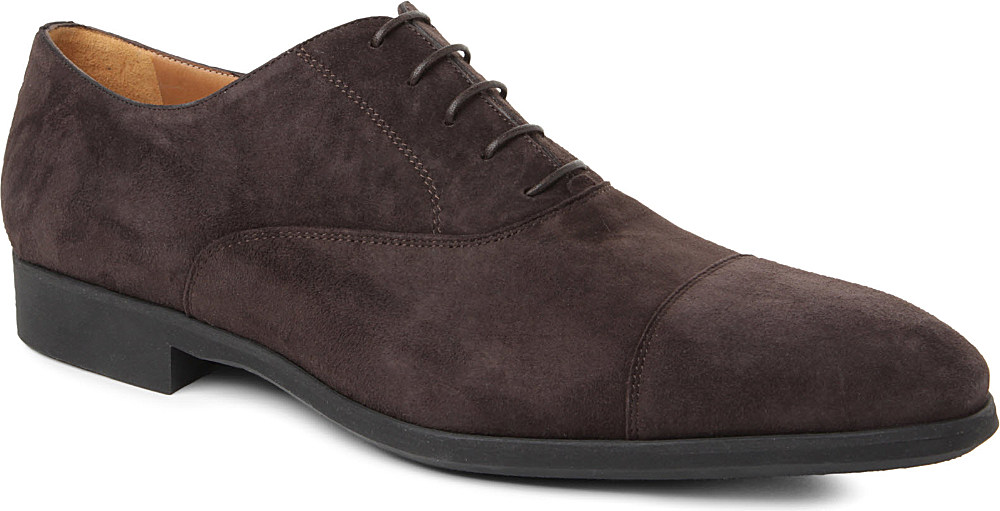 Lyst Stemar Suede Oxford Shoes in Brown for Men