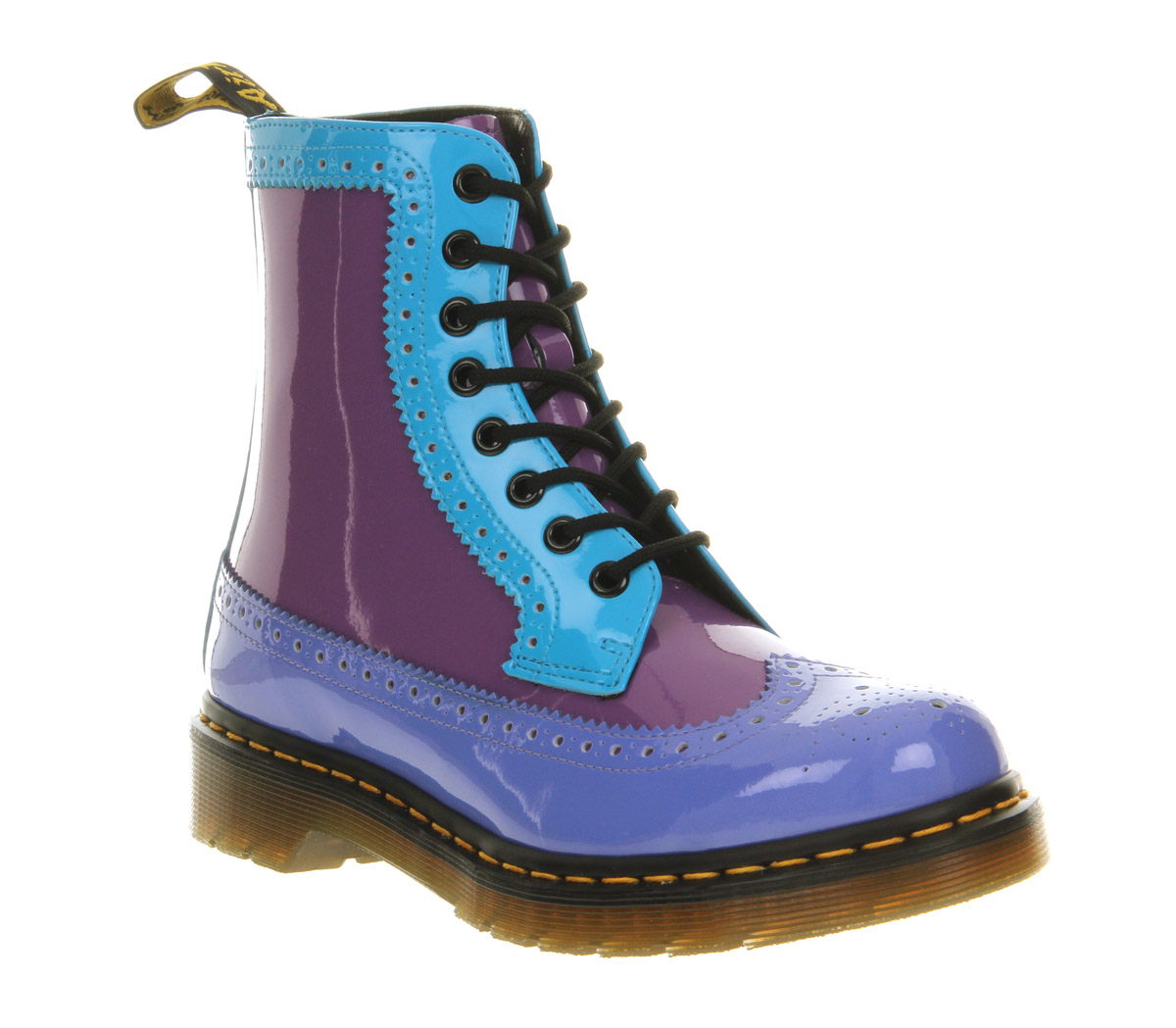 Dr. martens Harrie Brogue Boot in Blue | Lyst