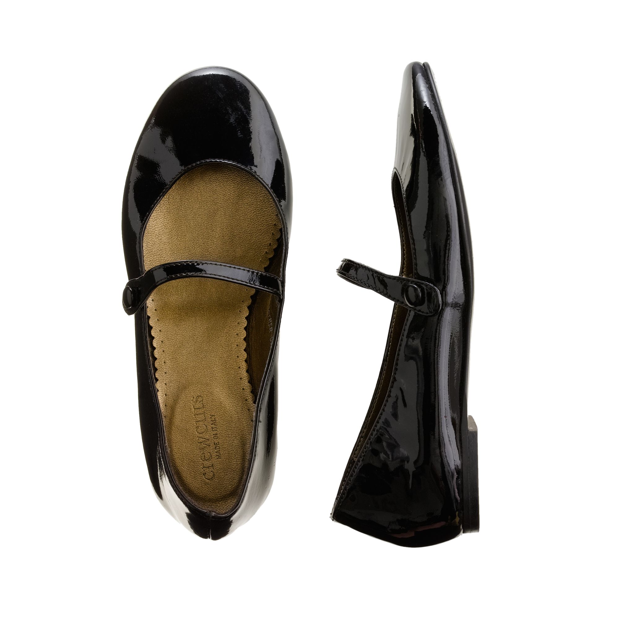 Black Patent Leather Mary Jane Shoes