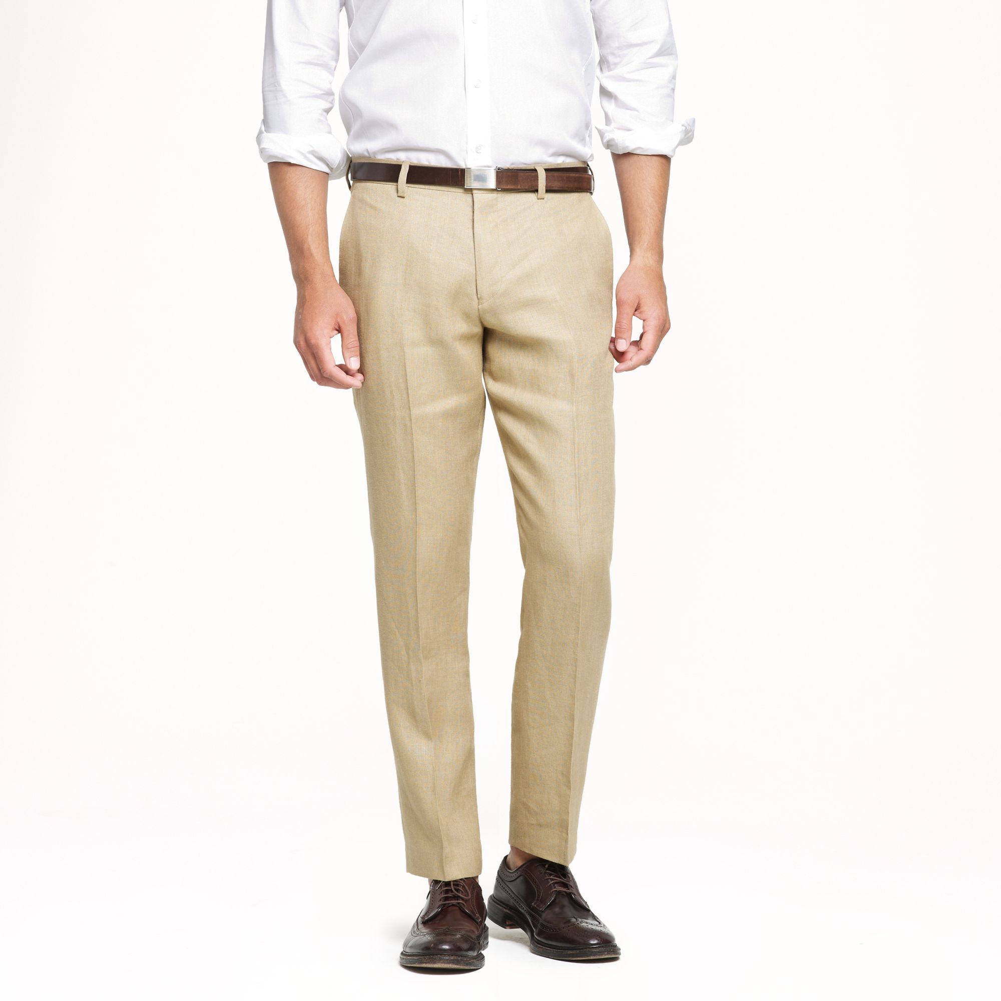 Lyst - J.Crew Ludlow Slim Suit Pant in Irish Linen in Natural for Men