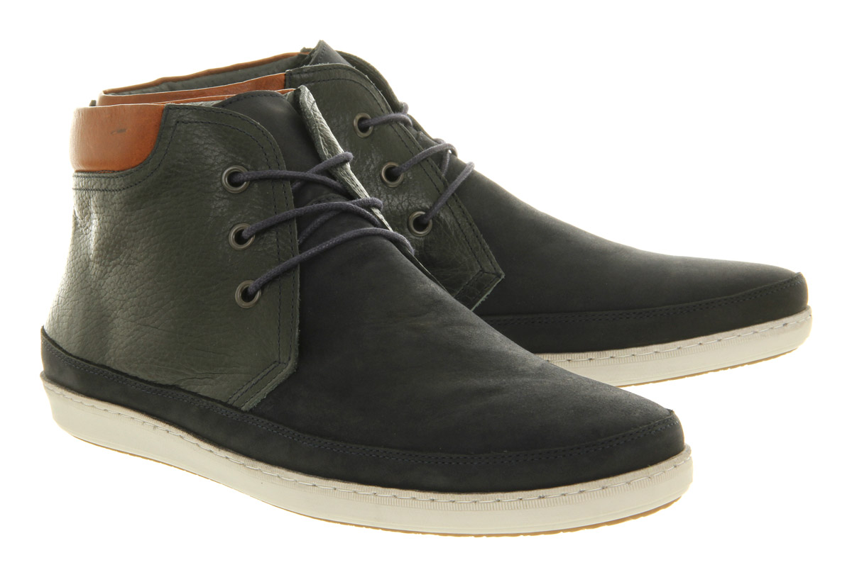 Office Skate Chukka Boot Navy Suede Mix In Blue For Men Lyst Gallery