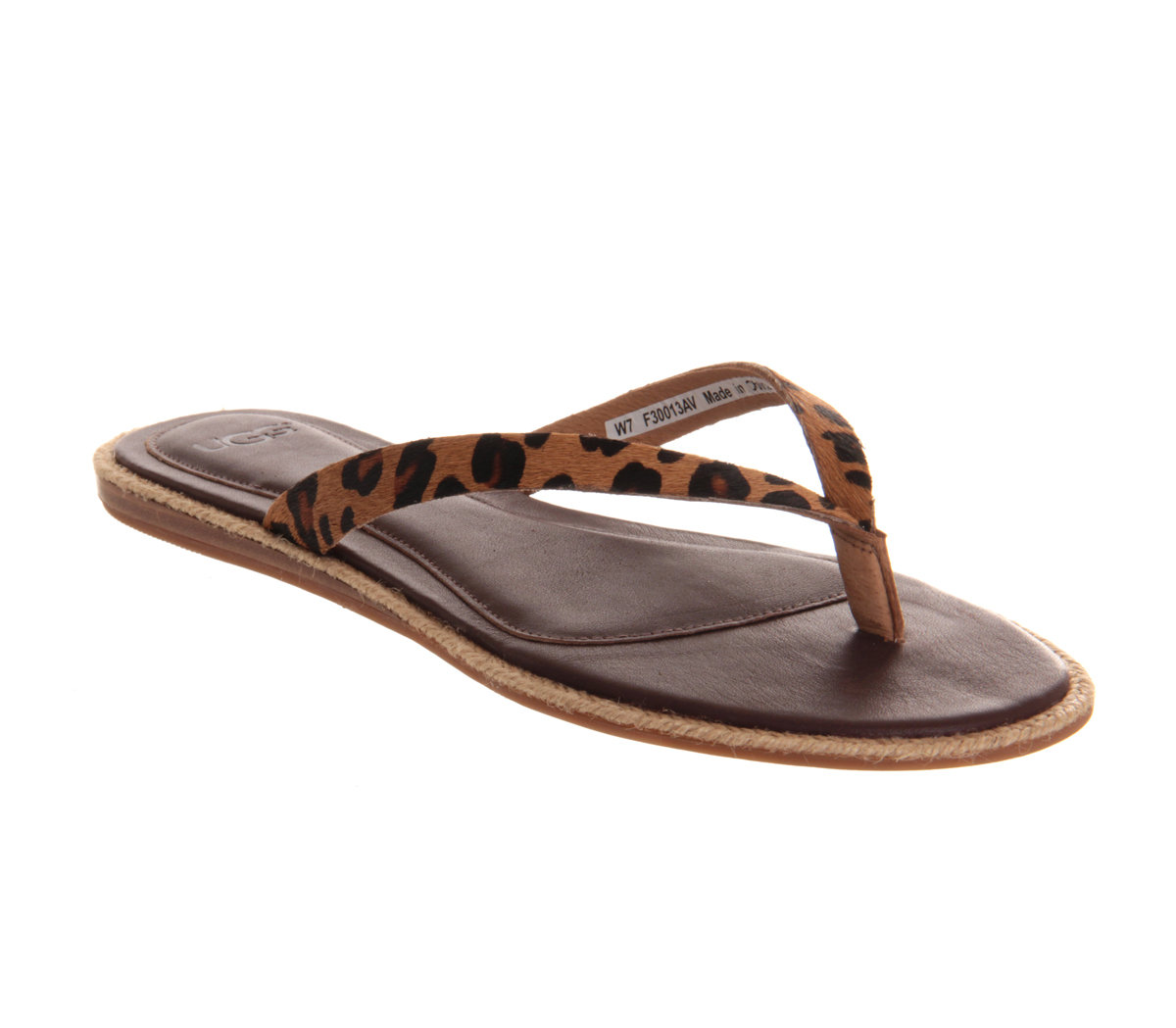 ugg leather flip flops womens