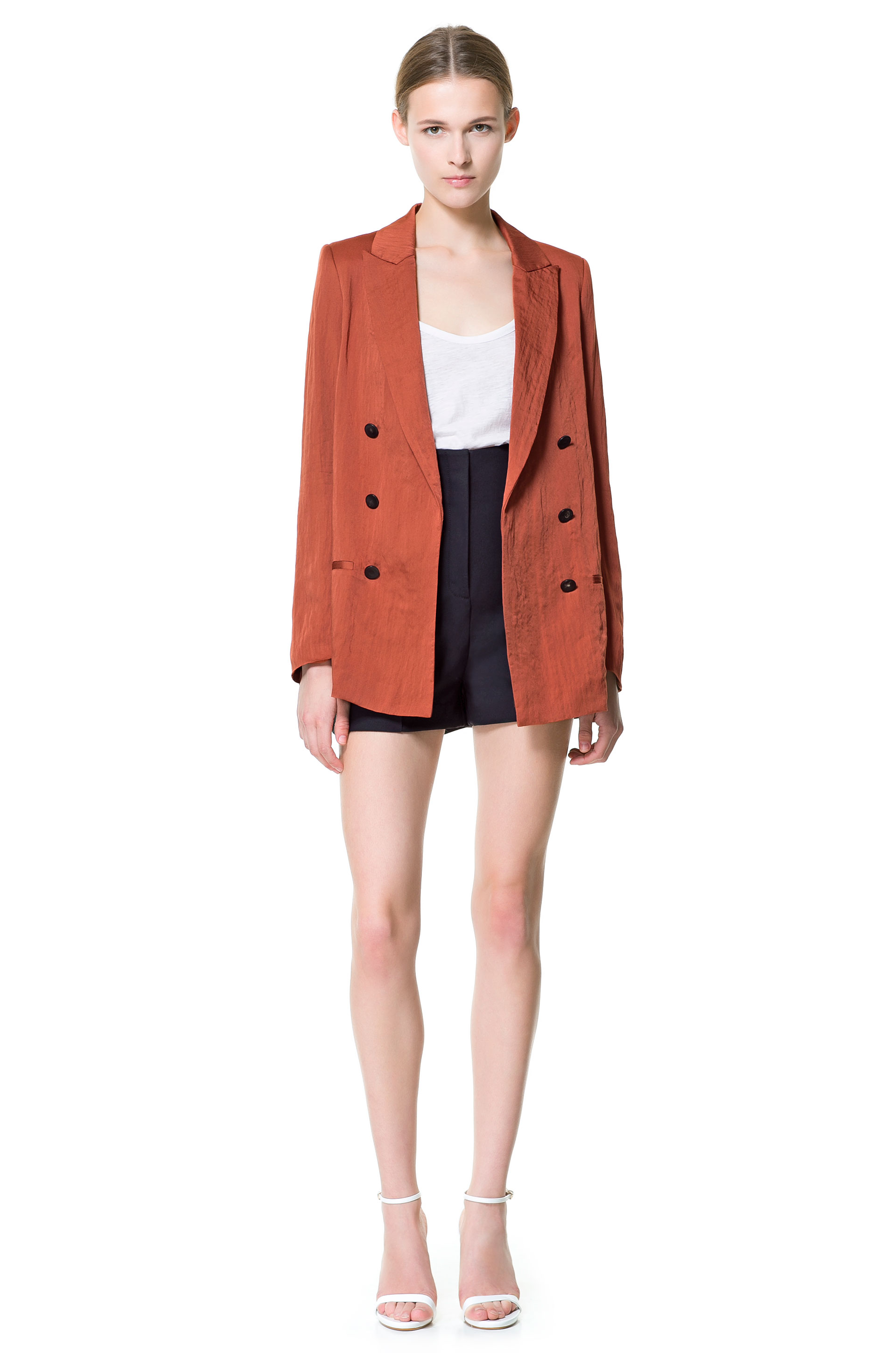 zara orange jacket