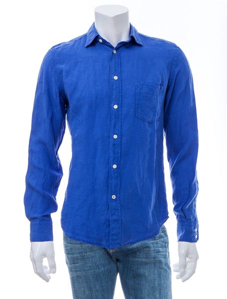Hartford Classic Linen Shirt in Blue for Men (ROYAL BLUE) | Lyst