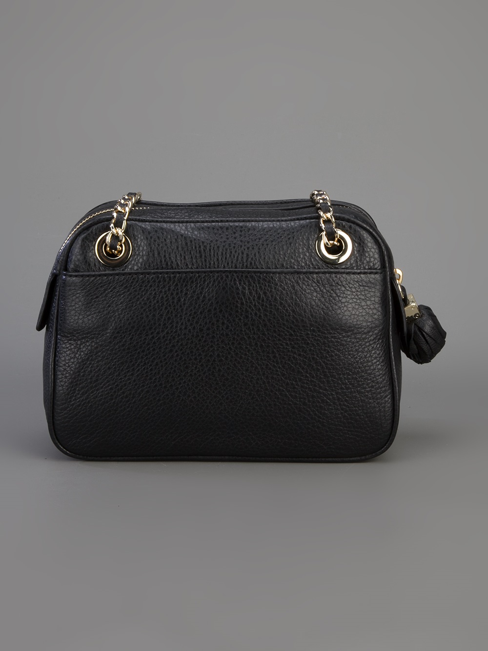 Lyst Tory Burch Chain Link Shoulder Bag in Black