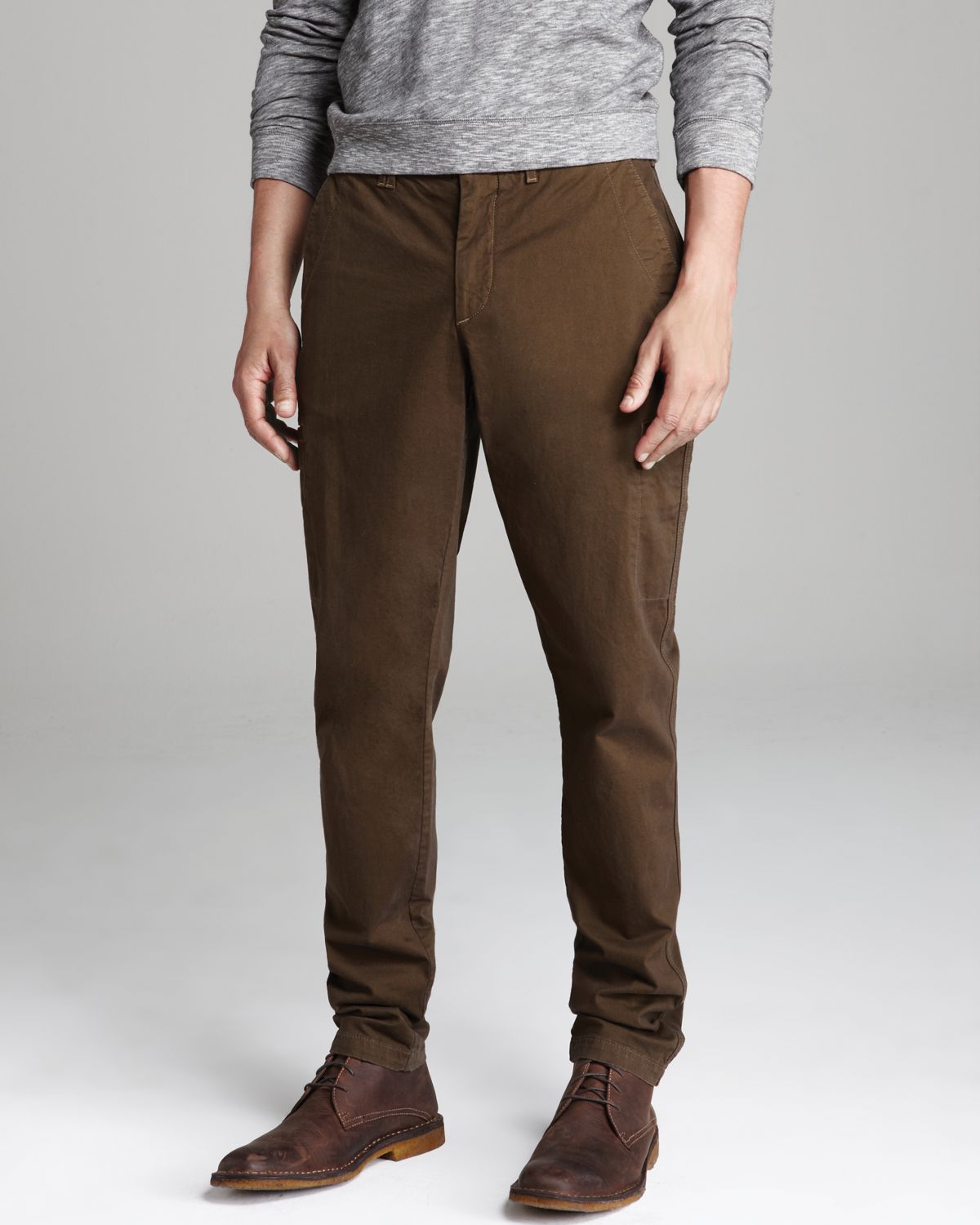 Vince Slim Fit Cargo Pants in Brown for Men | Lyst