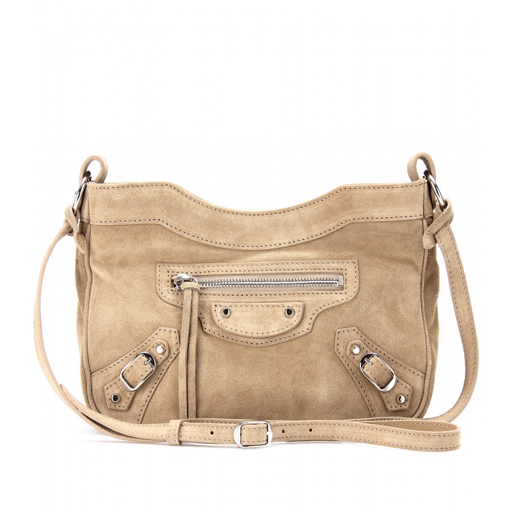 suede shoulder handbag