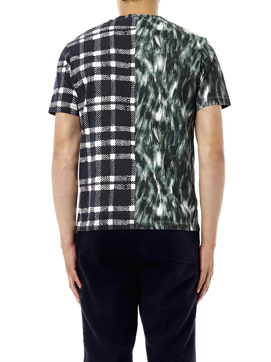 Lyst - Balenciaga Mixprint T-shirt in Gray