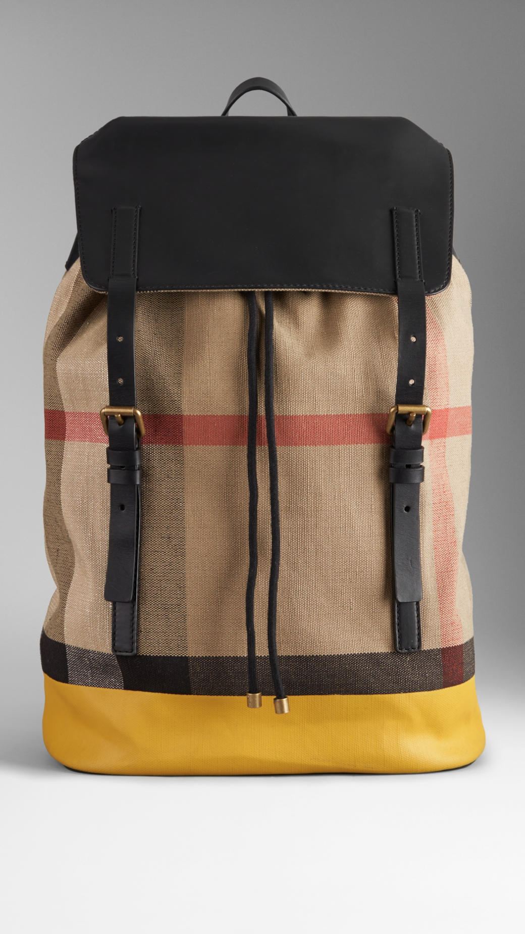 Burberry Check Canvas Backpack for Men | Lyst
