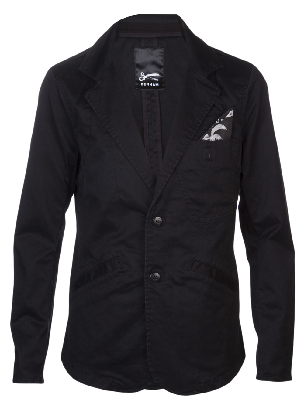 Denham Tailor 9oz Blend Jacket in Black for Men | Lyst