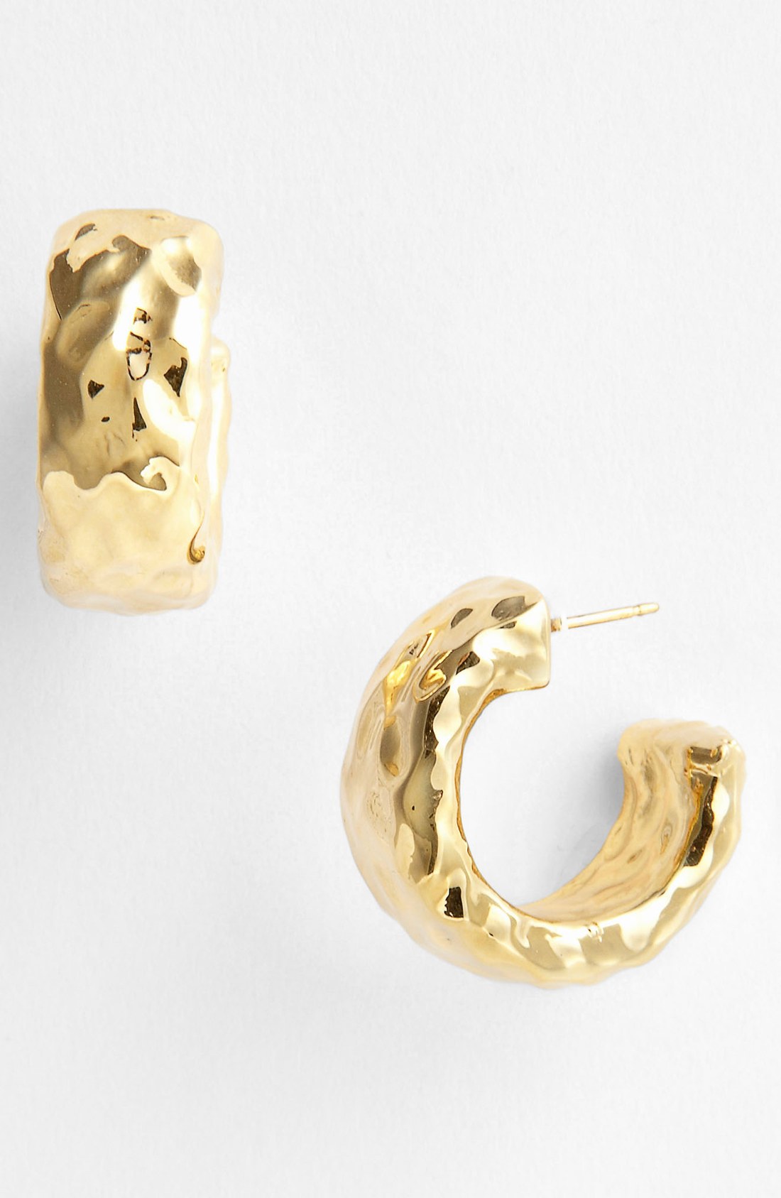 Simon sebbag Small Hammered Hoop Earrings in Gold Lyst
