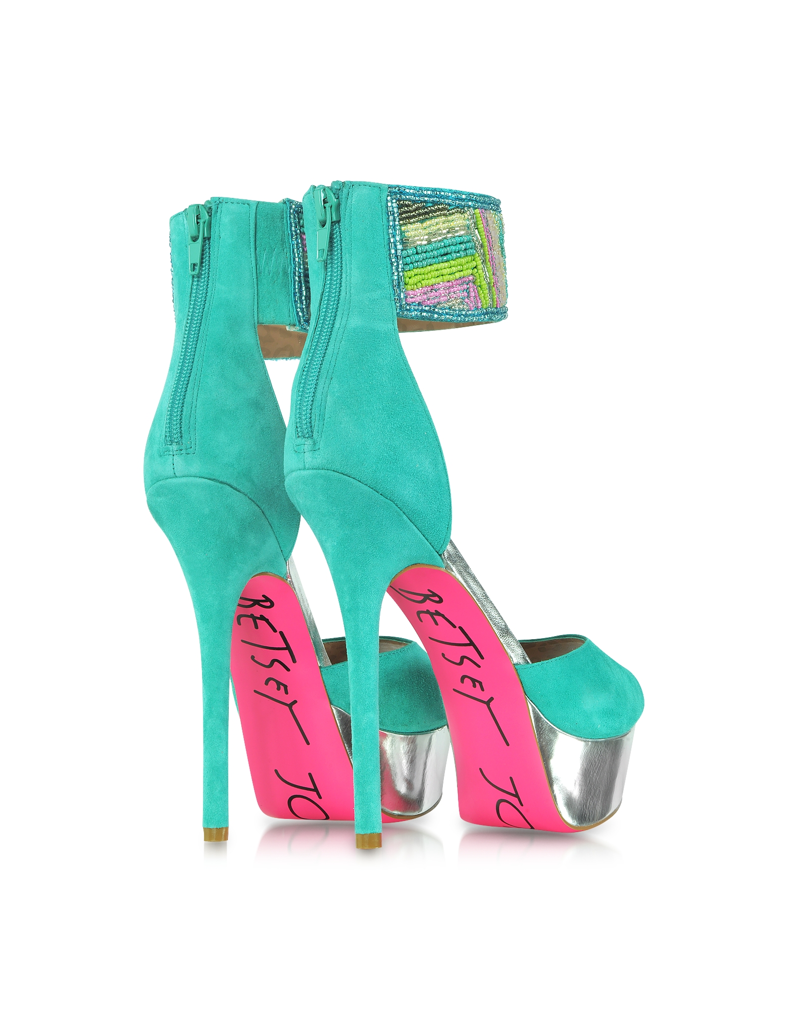 aqua colored sandals