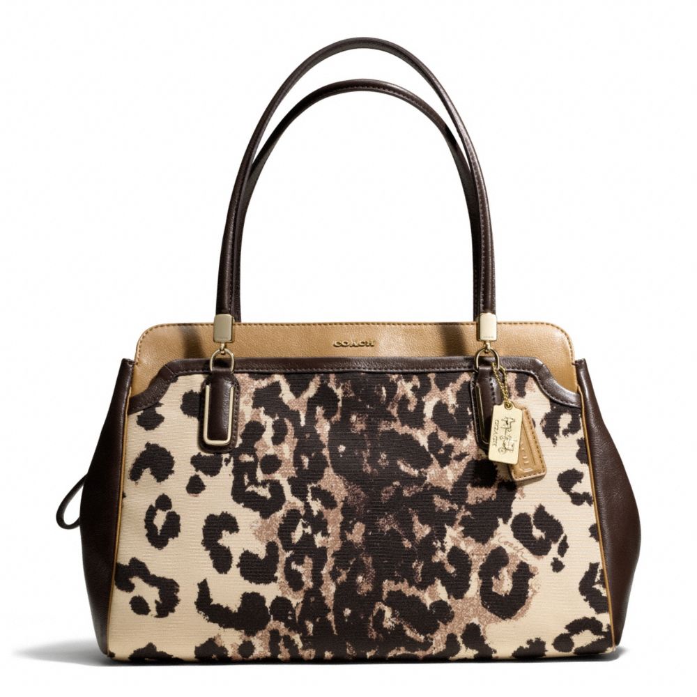 Lyst - Coach Madison Kimberly Carryall in Ocelot Print Fabric