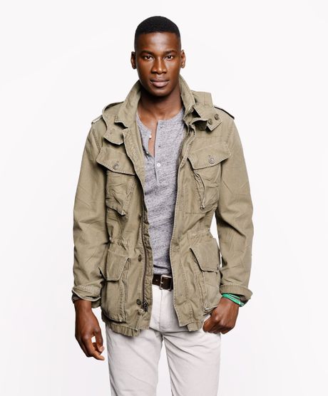 J.crew Garrison Fatigue Jacket in Gray for Men (olive drab) | Lyst