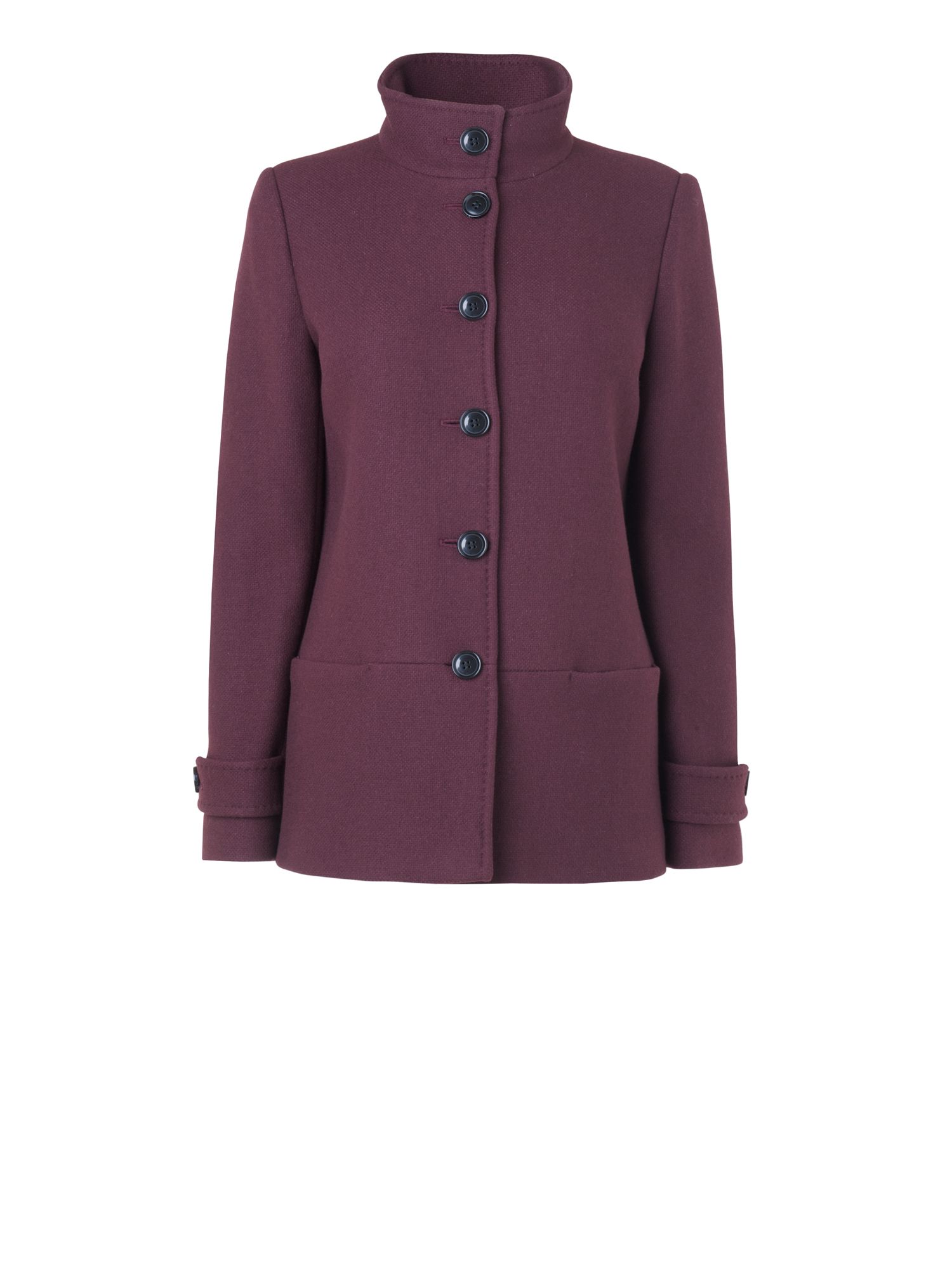 Jaeger Funnel Neck Jacket in Purple for Men (Damson) | Lyst