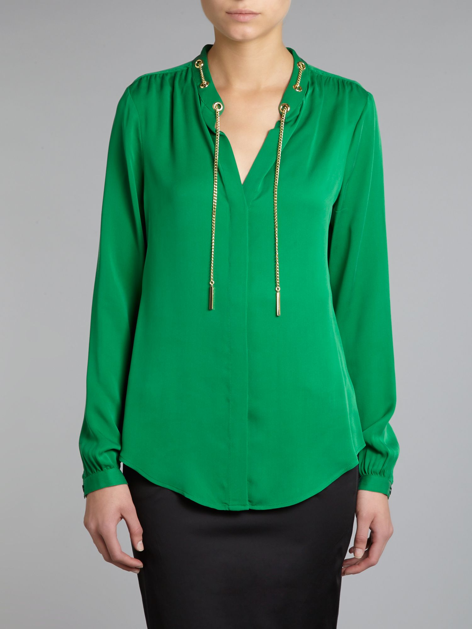 women dress kelly green shirt