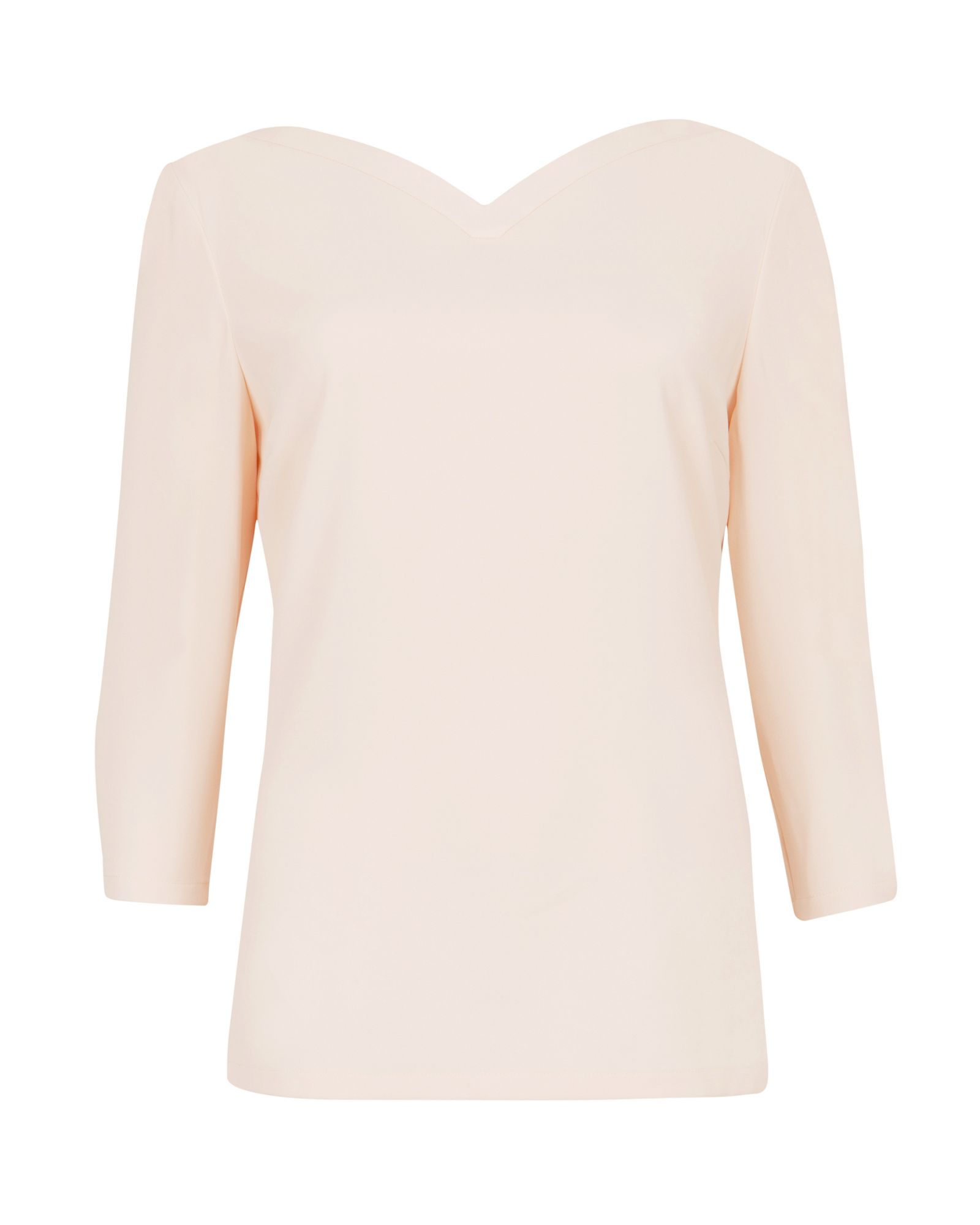 Ted baker Kisoo Heart Neckline Top in Pink | Lyst