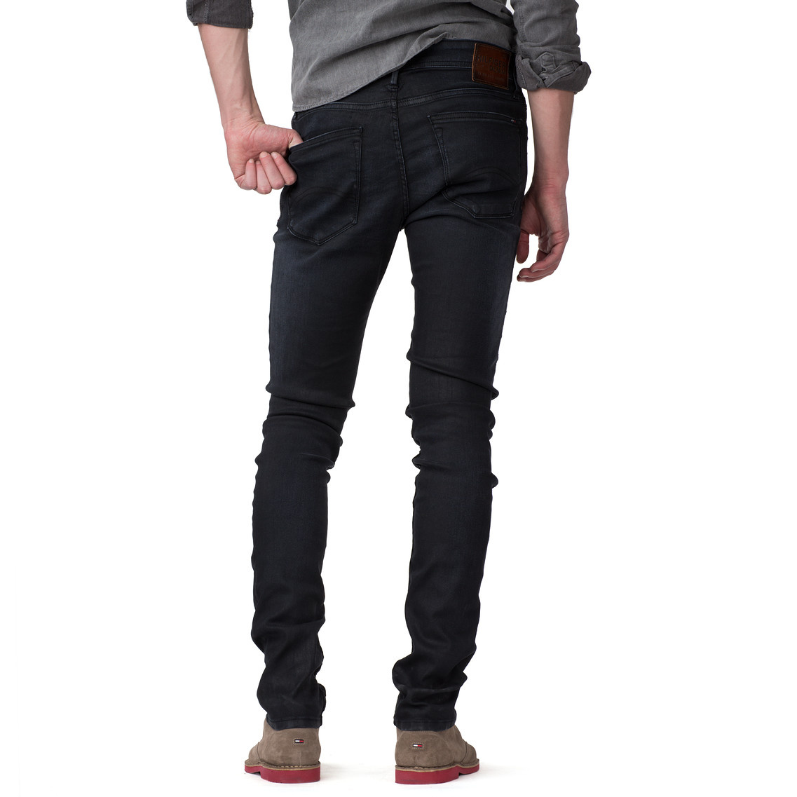 Tommy Hilfiger Sidney Super Skinny Jeans in Black for Men - Lyst