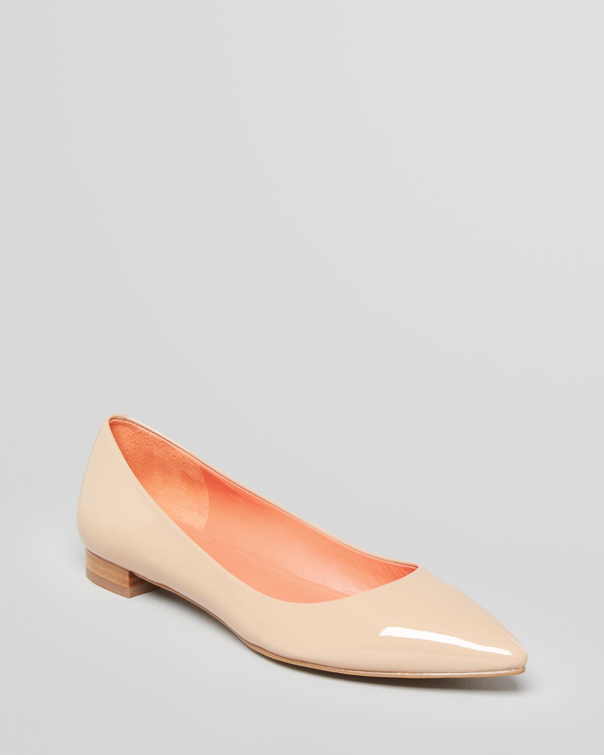 pointed toe velvet flats