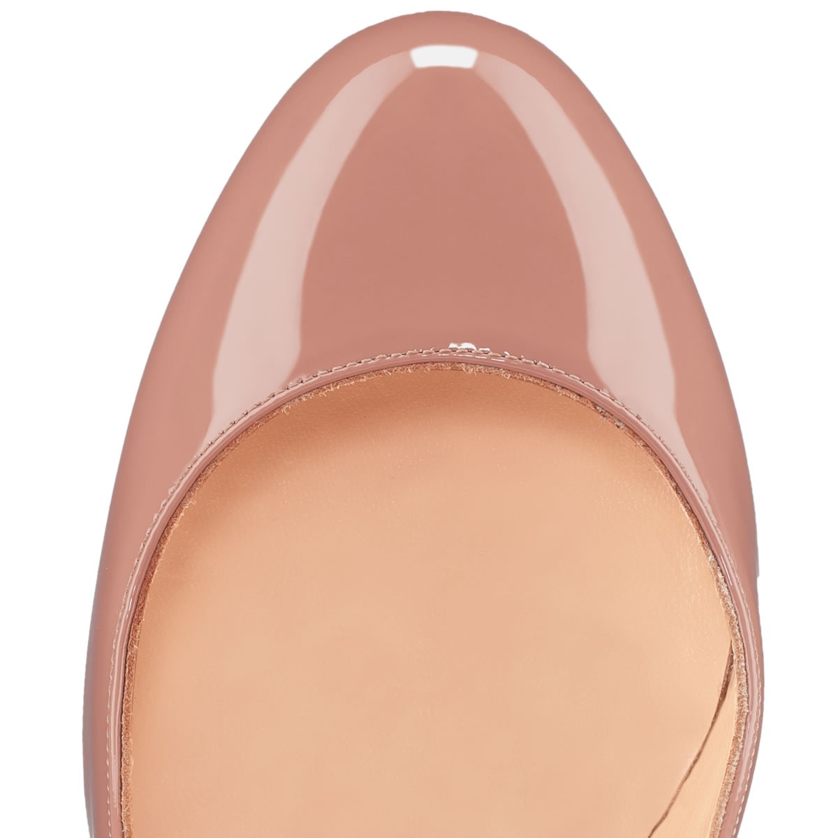 Christian louboutin Filo Patent in Beige | Lyst  