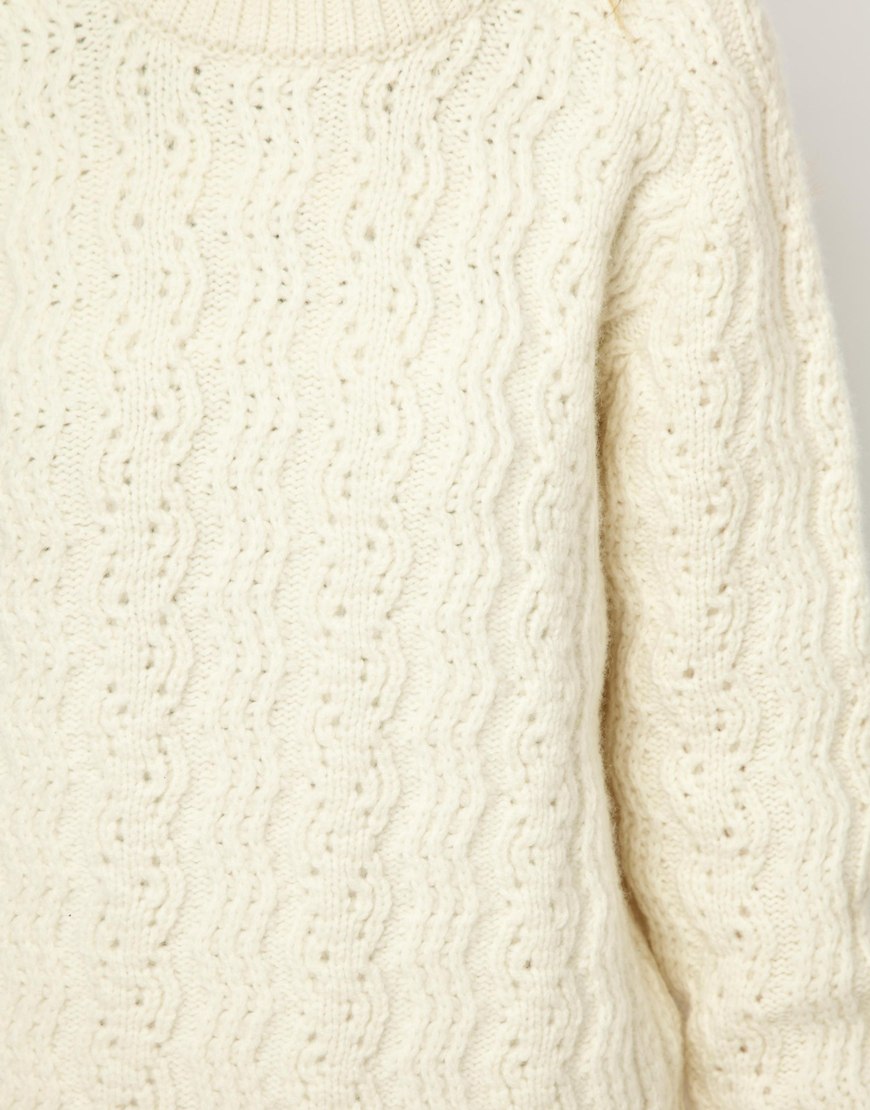 Elle macpherson Peter Jensen Cable Knit Chunky Sweater in ...