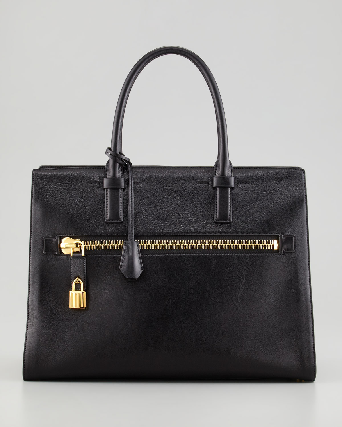 Tom ford Charlotte Zip Pocket Tote in Black | Lyst