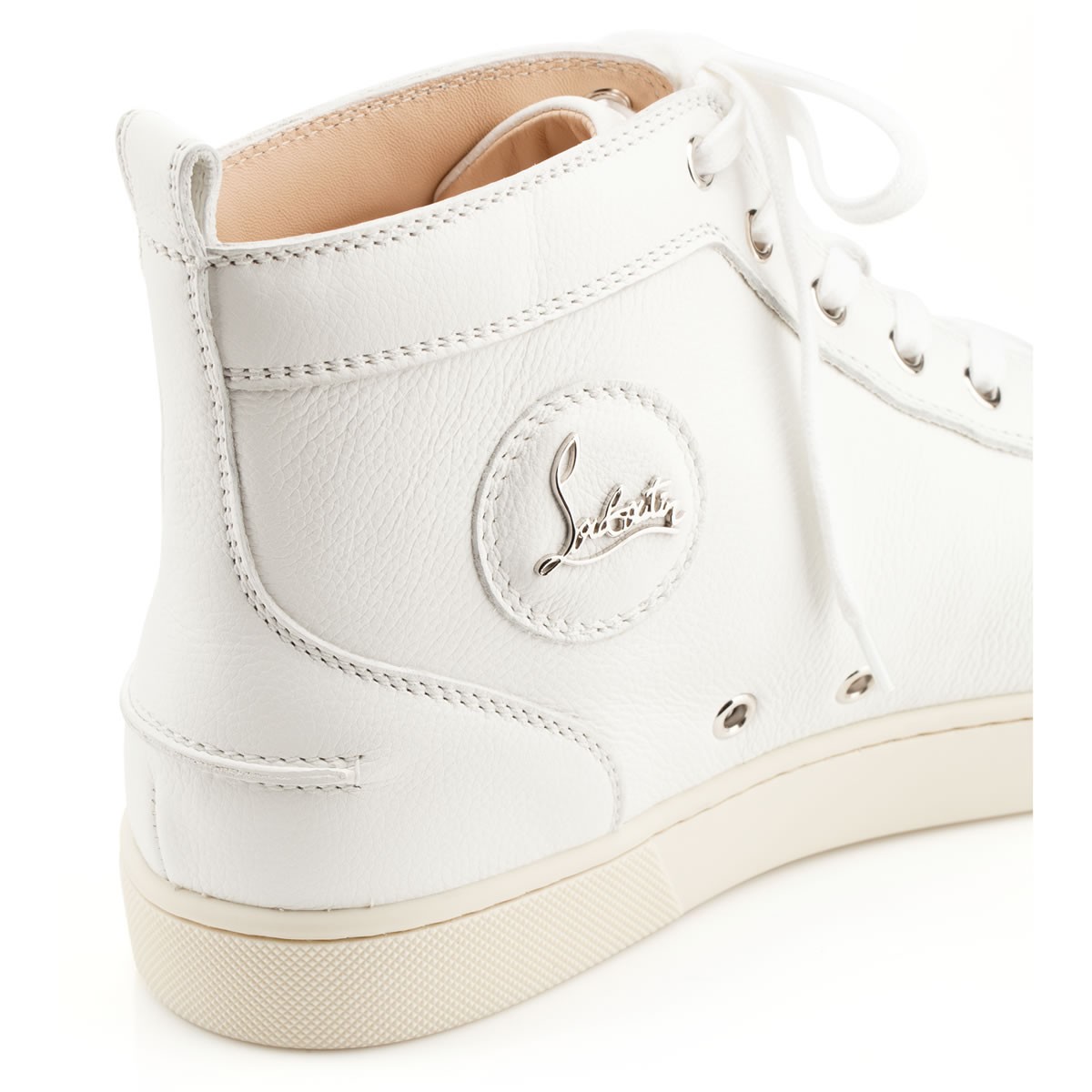 christian louboutin men's white sneakers